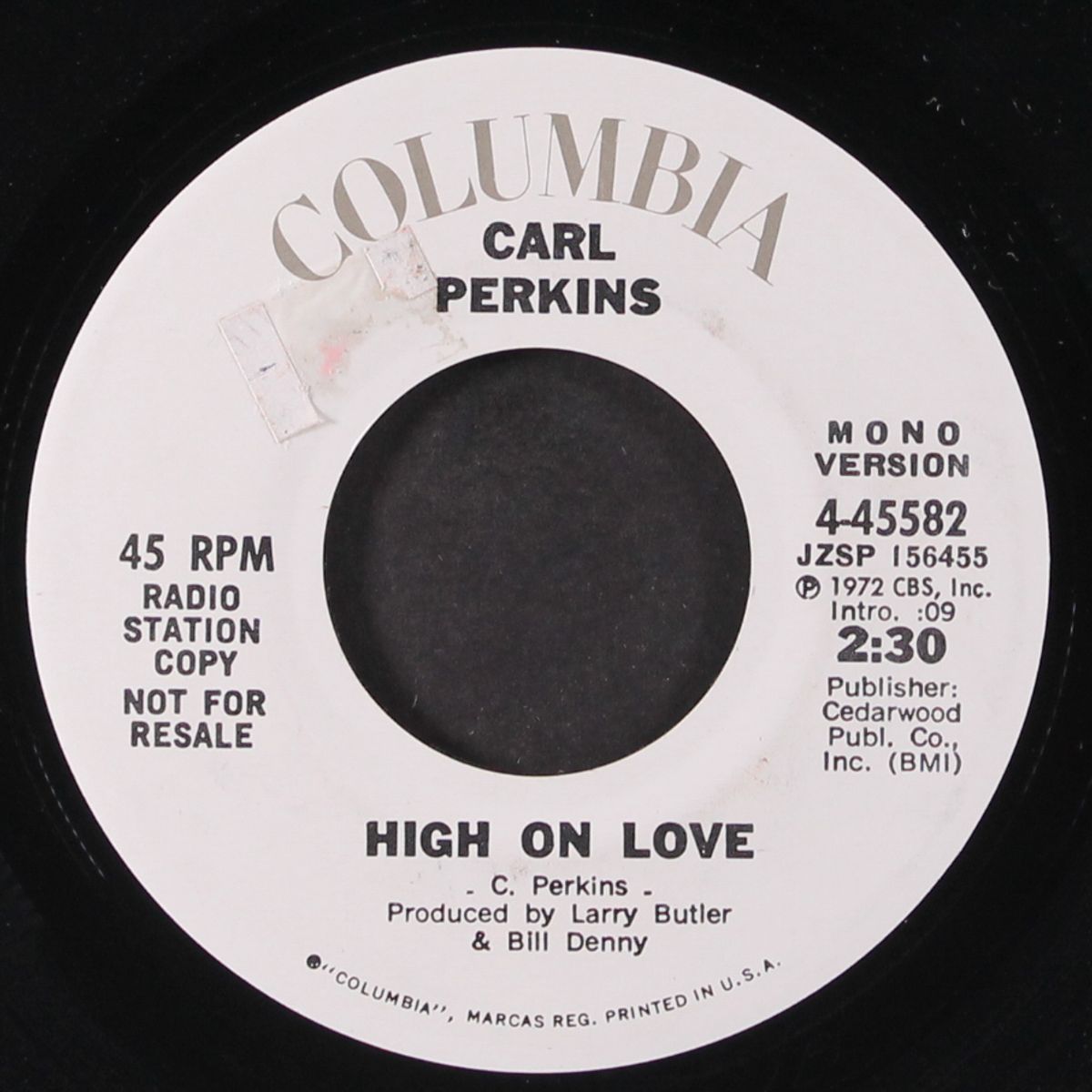 high on love / mono by CARL PERKINS