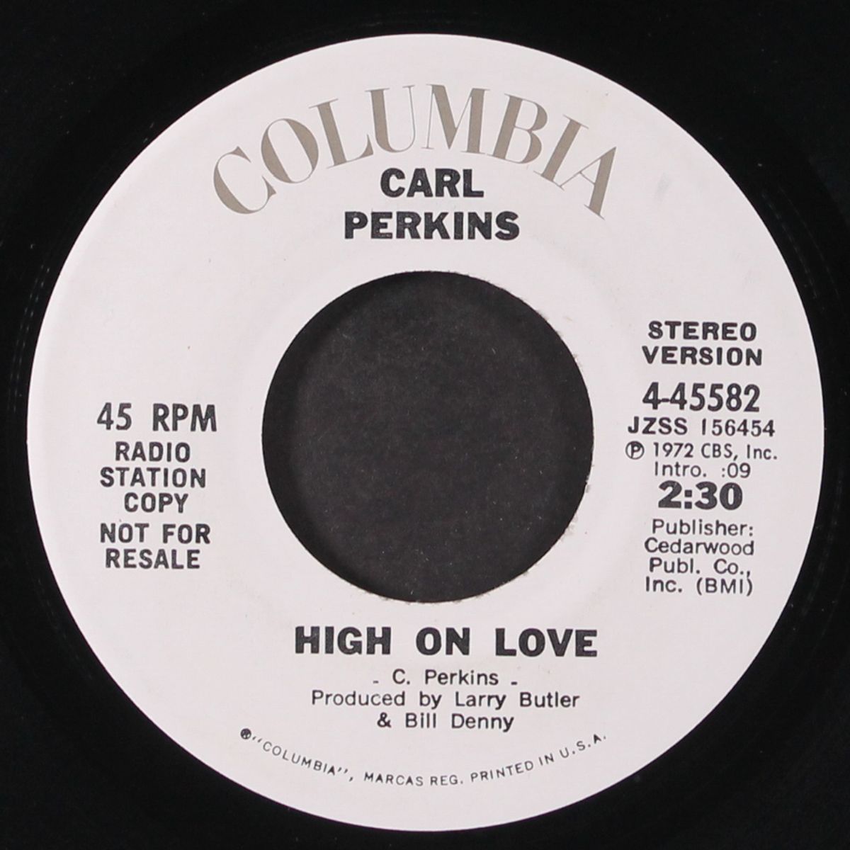 high on love / mono by CARL PERKINS
