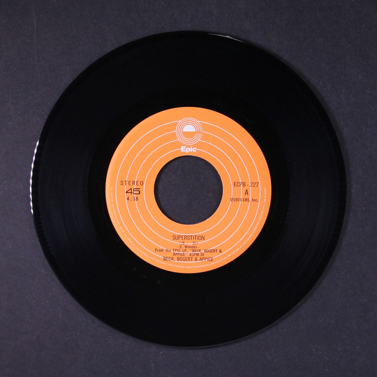 superstition / sweet sweet surrender by BECK, BOGERT & APPICE