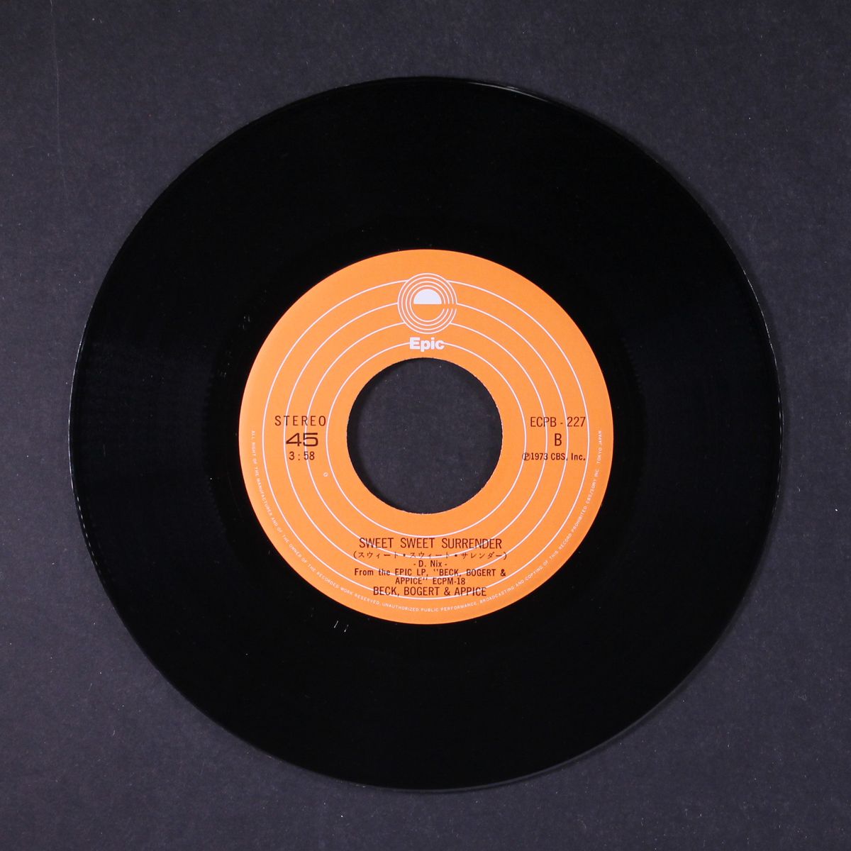 superstition / sweet sweet surrender by BECK, BOGERT & APPICE