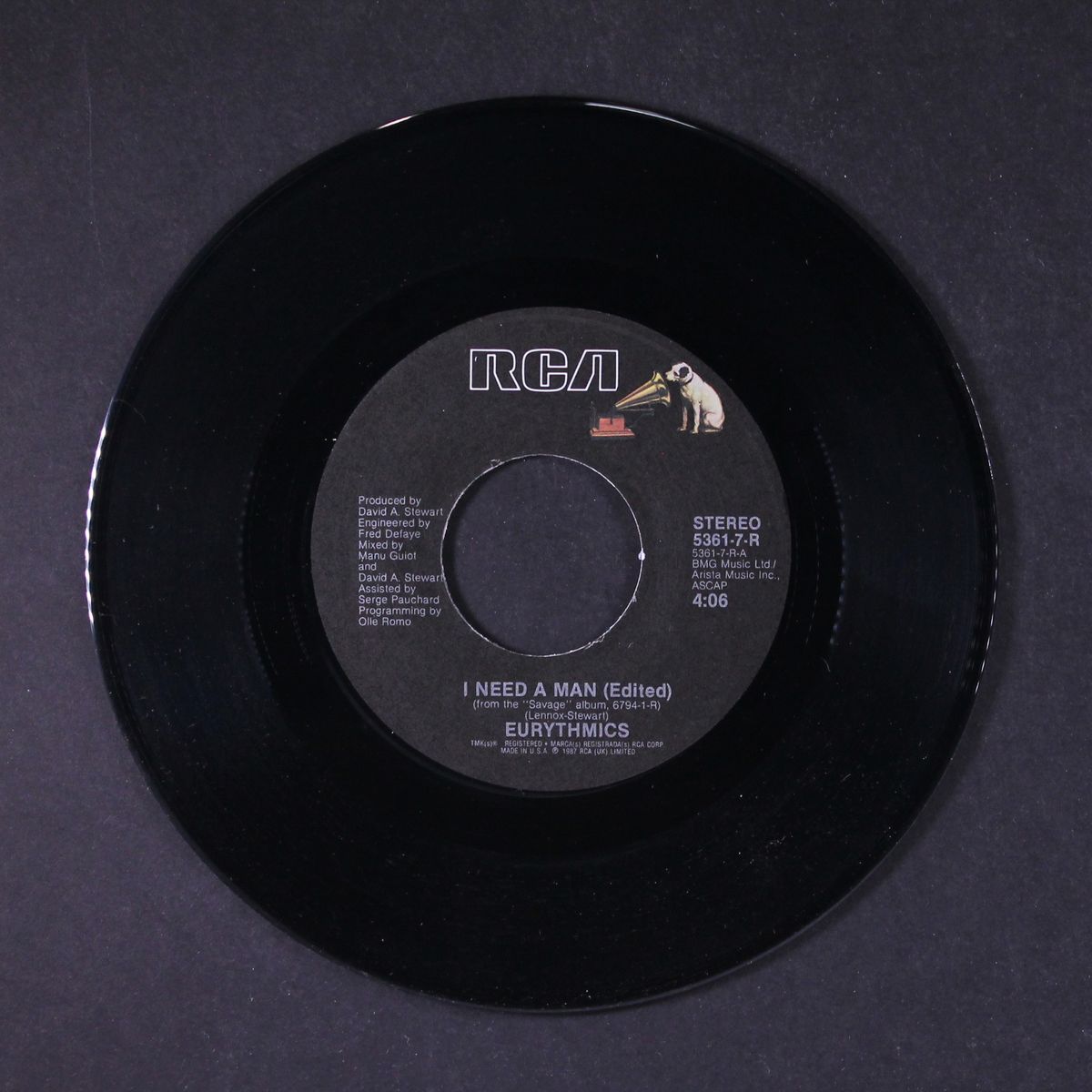 i need a man / heaven by EURYTHMICS