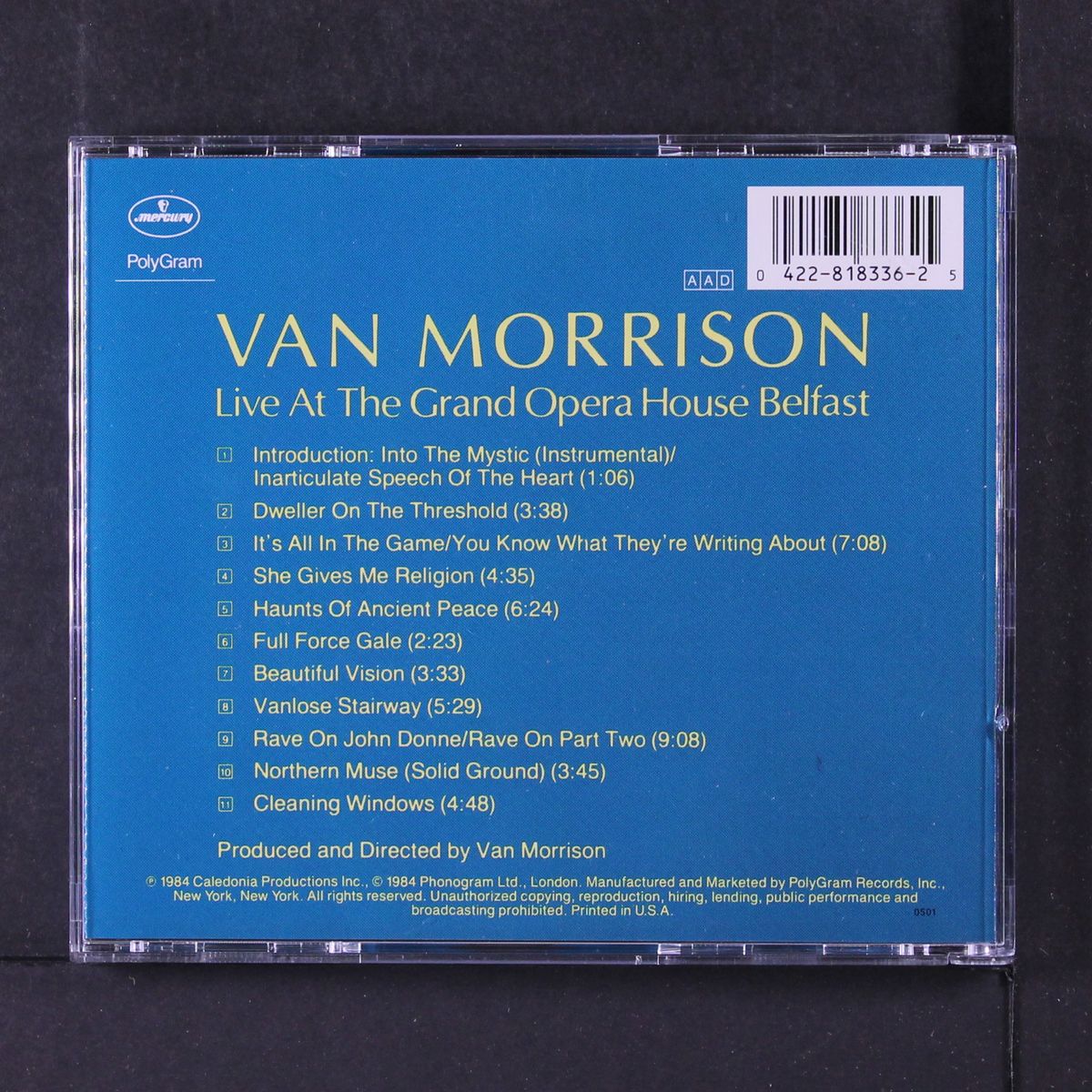 live at the grand opera house belfast by VAN MORRISON