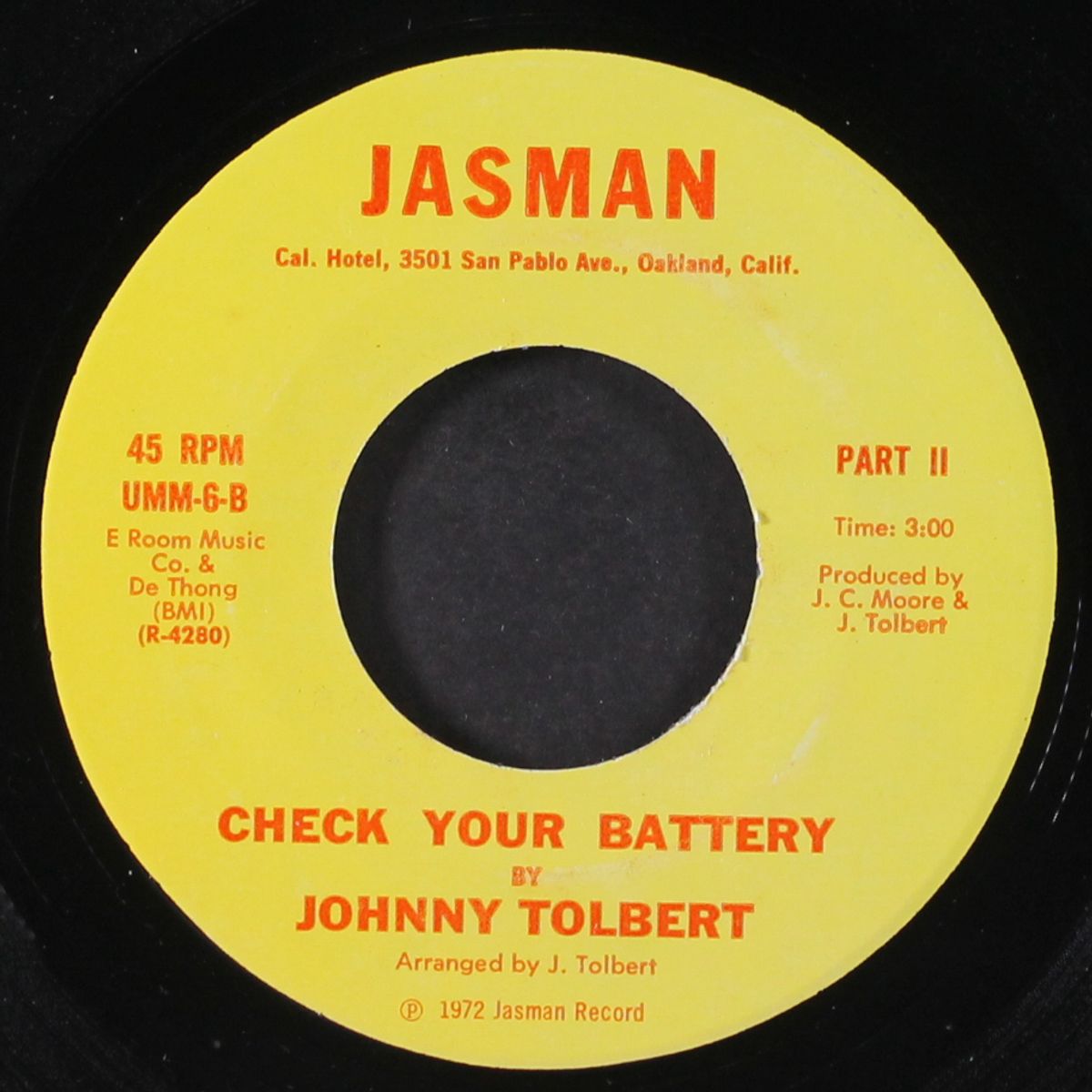 check your battery / part ii by JOHNNY TOLBERT