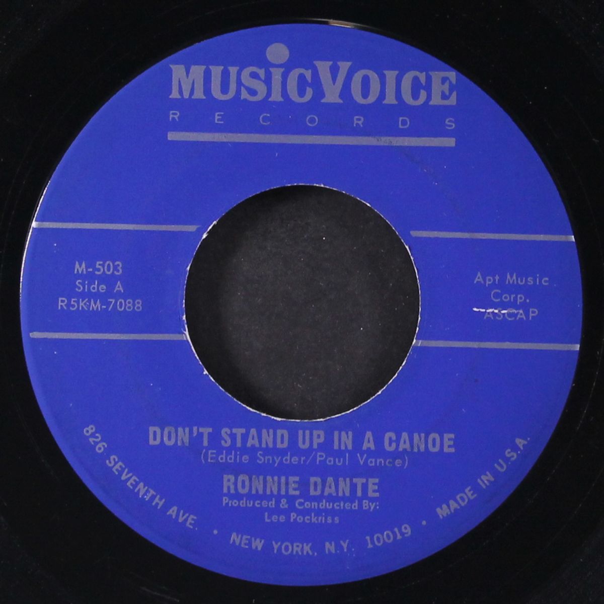 if you love me, laurie / don't stand up in a canoe by RONNIE DANTE