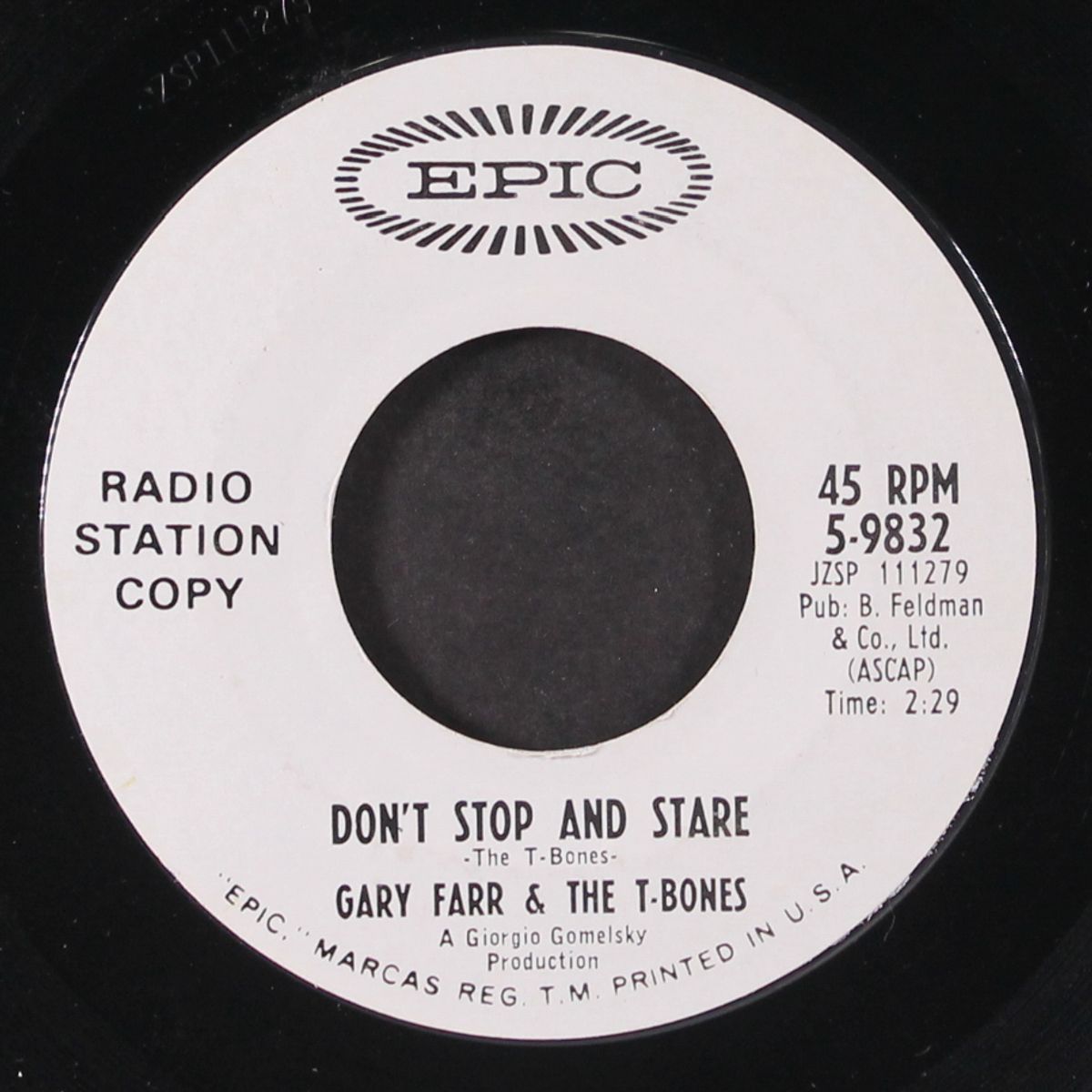 give all she's got / don't stop & stare by GARY FARR & T-BONES