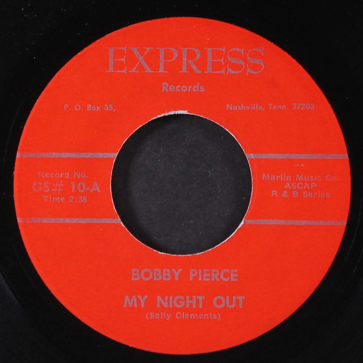 my night out / my baby loves me by BOBBY PIERCE