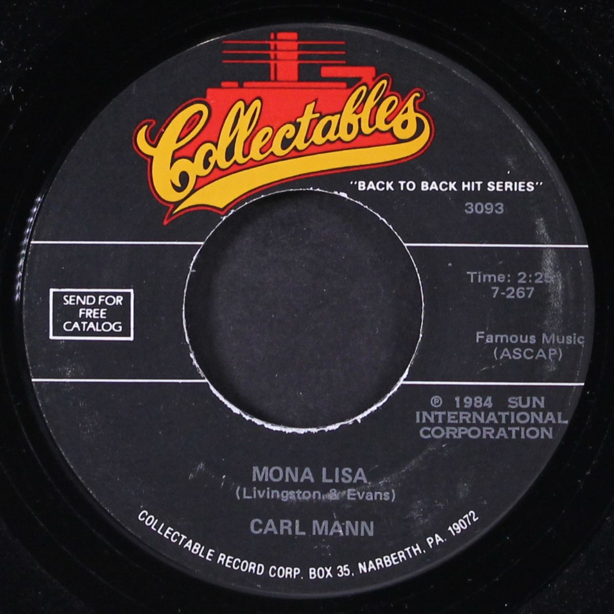 lonely weekends / mona lisa by CHARLIE RICH / CARL MANN