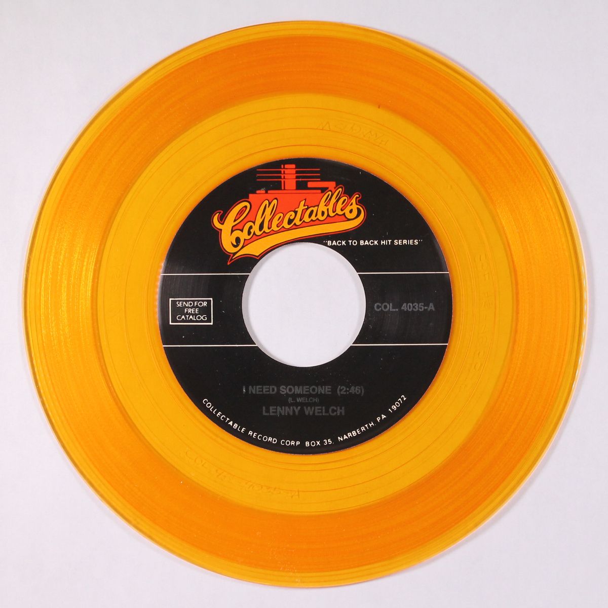 i need someone / are you sincere by LENNY WELCH