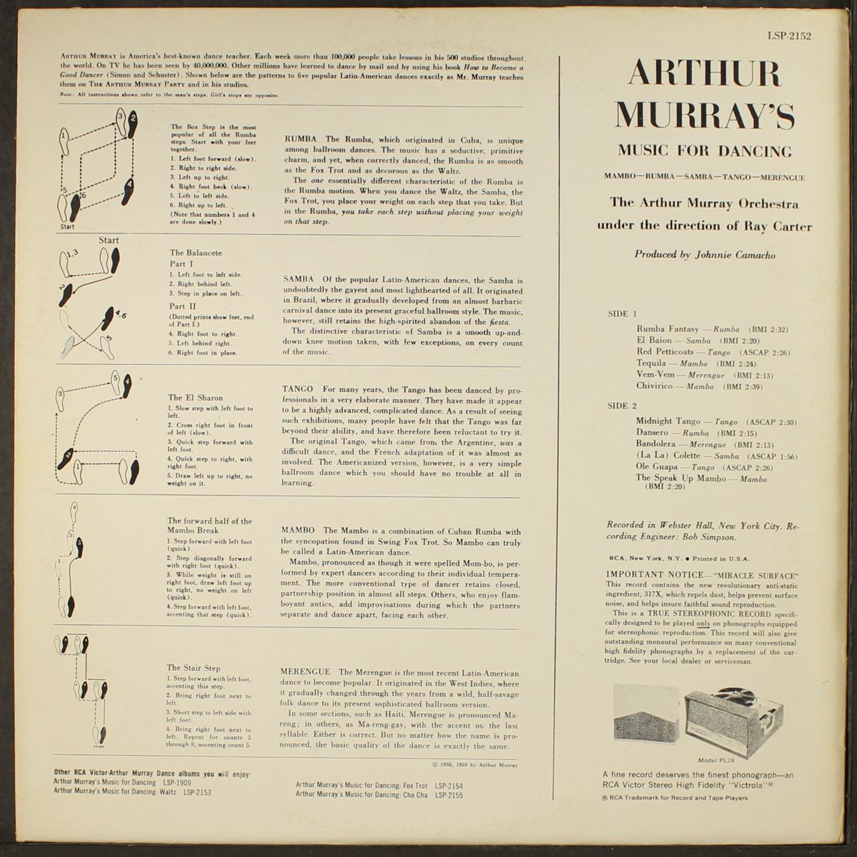 mambo rumba samba tango merengue by ARTHUR MURRAY