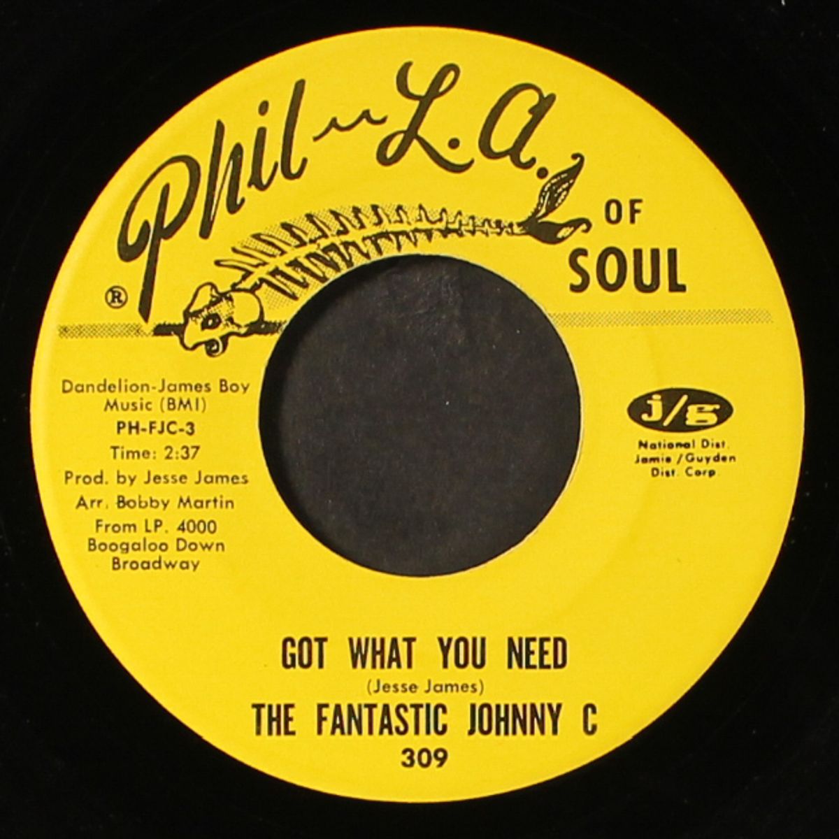 new love / got what you need by FANTASTIC JOHNNY C