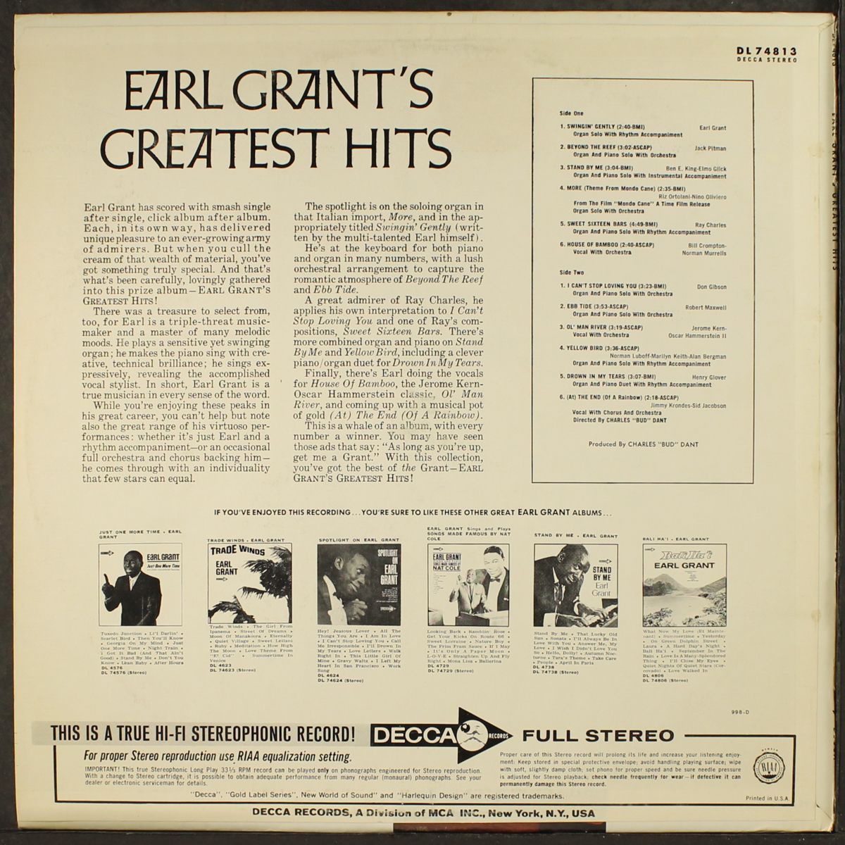 greatest hits by EARL GRANT