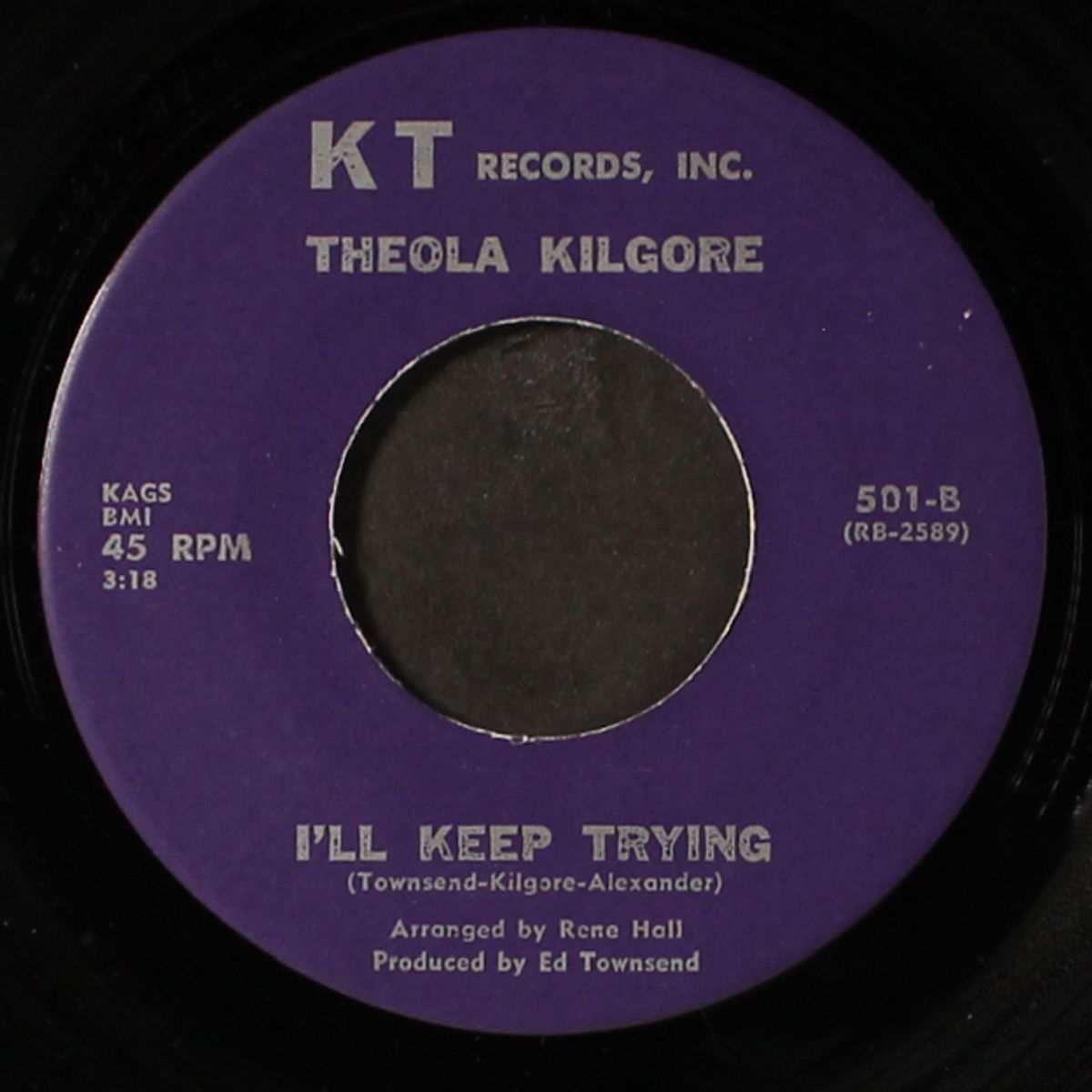 i'll keep trying / he's coming back to me by THEOLA KILGORE & GROUP