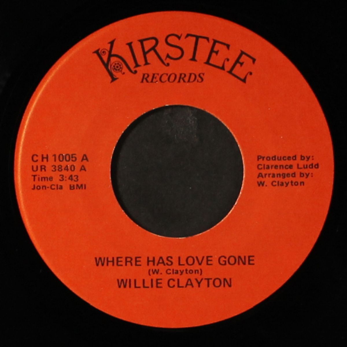 where has love gone / love ya one more time by WILLIE CLAYTON