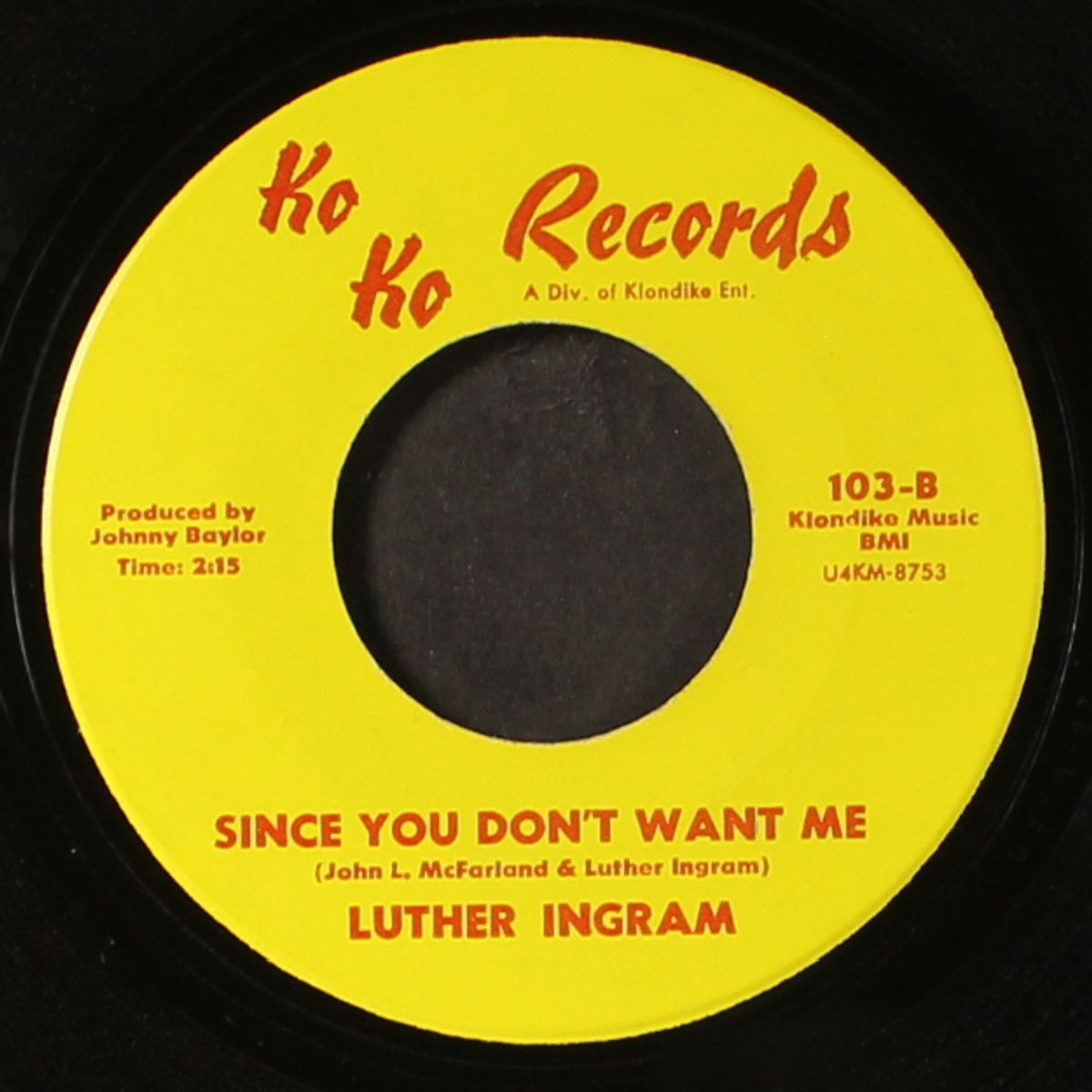 missing you / since you don't want me by LUTHER INGRAM