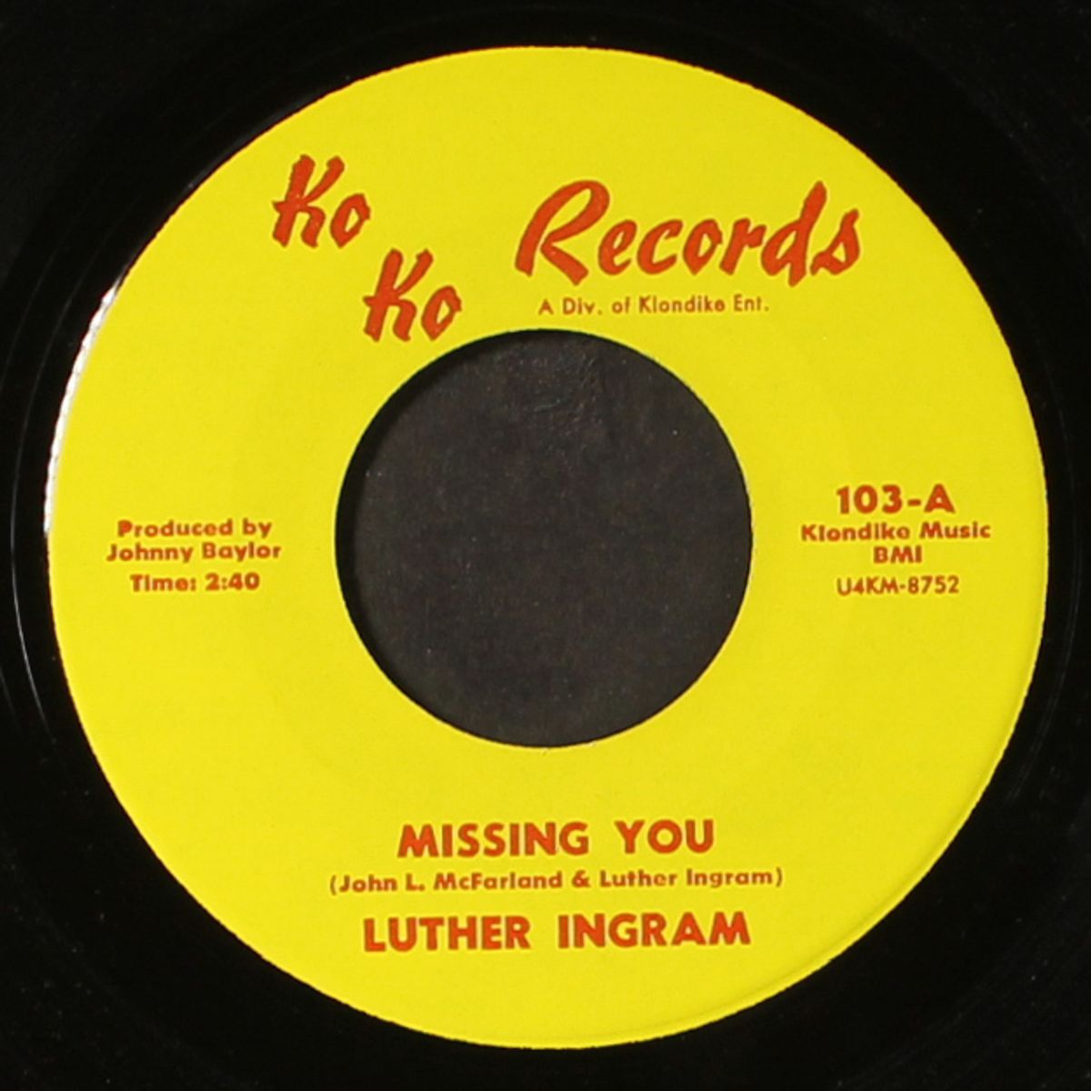 missing you / since you don't want me by LUTHER INGRAM