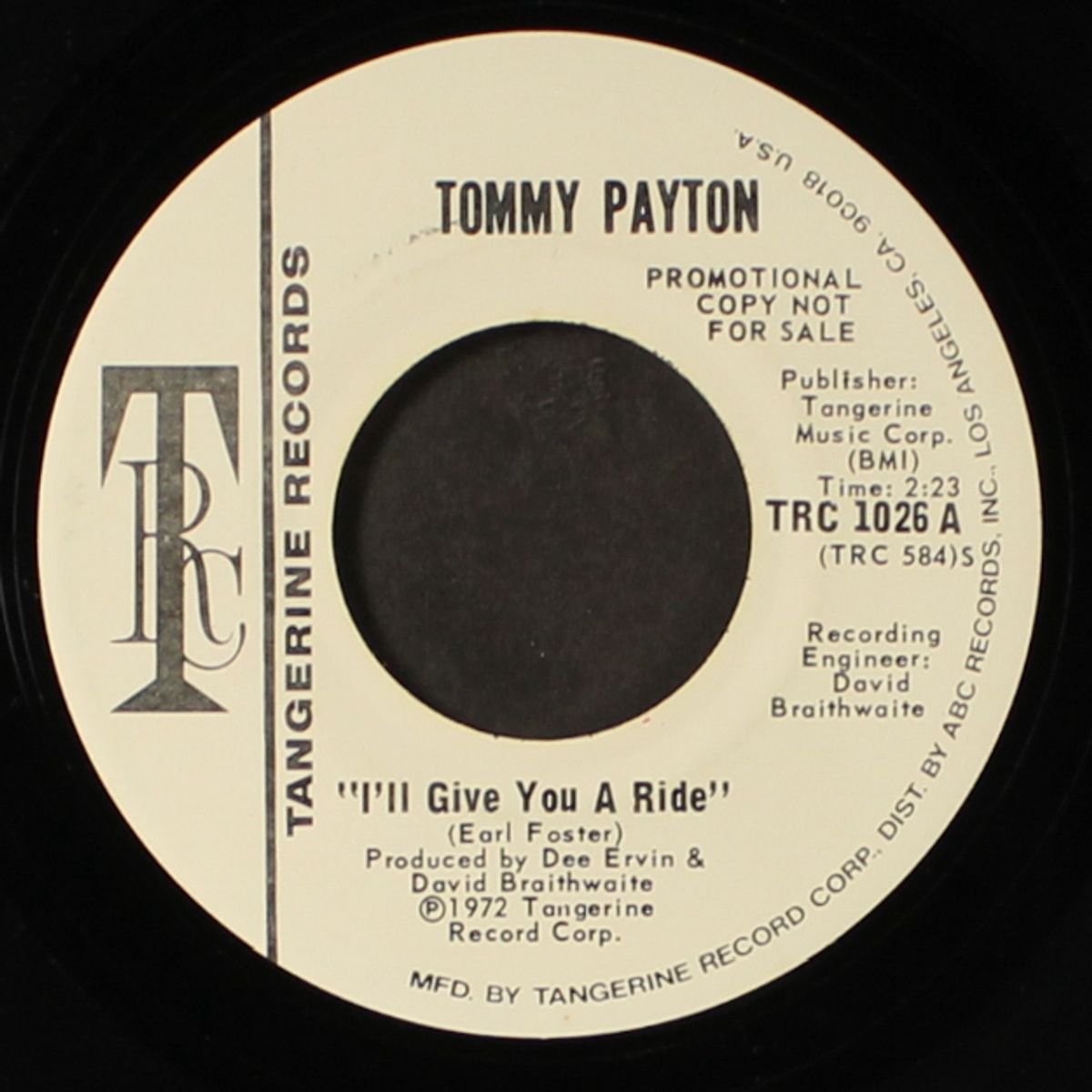 i'll give you a ride / same by TOMMY PAYTON