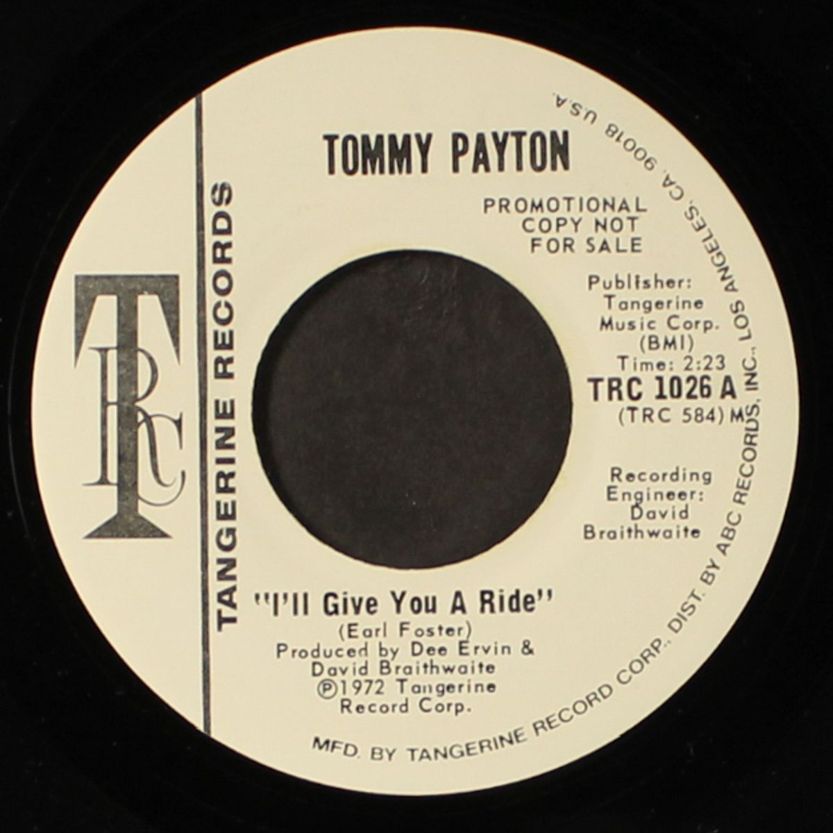 i'll give you a ride / same by TOMMY PAYTON