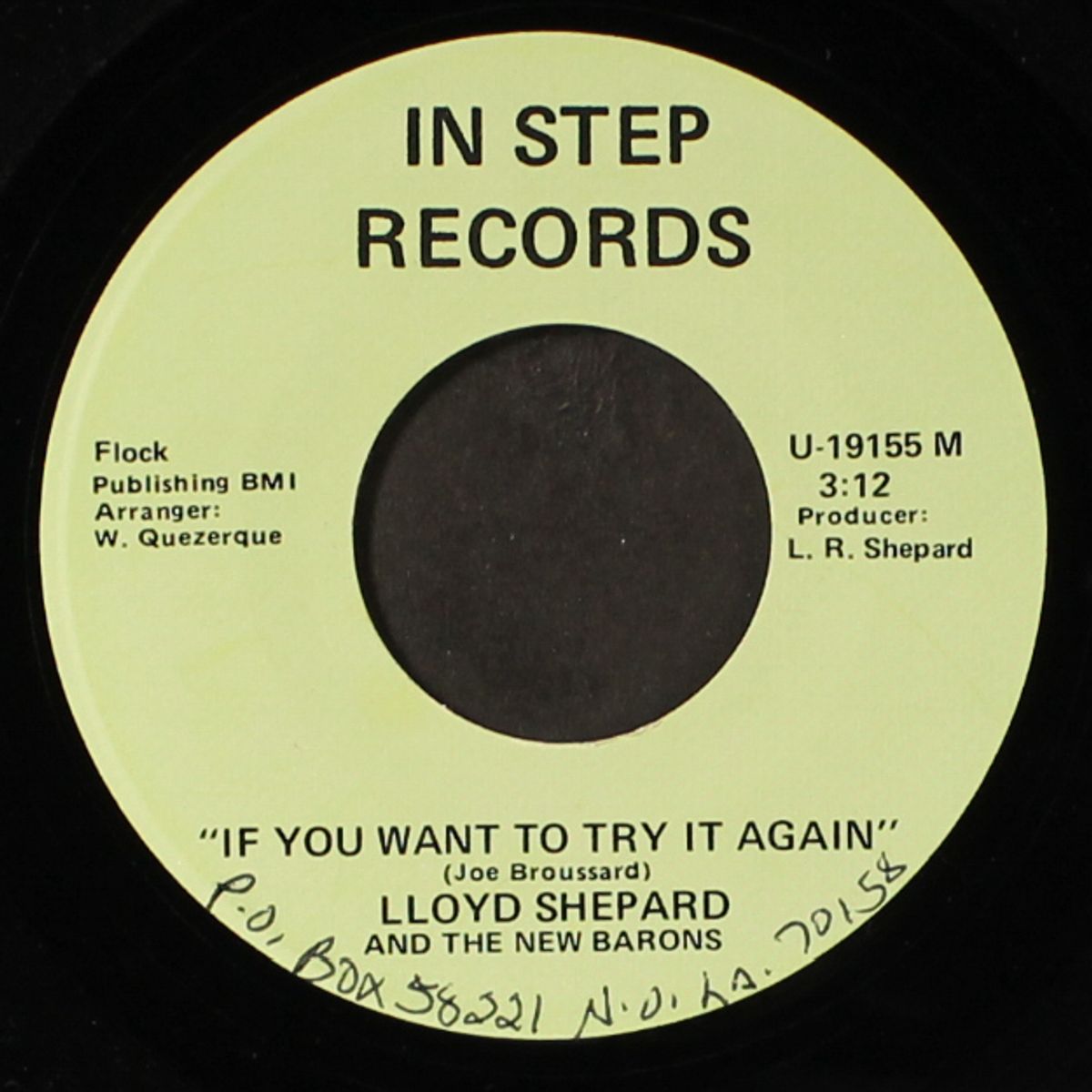 take me into your heart / if you want to try it again by LLOYD SHEPARD & NEW BARONS