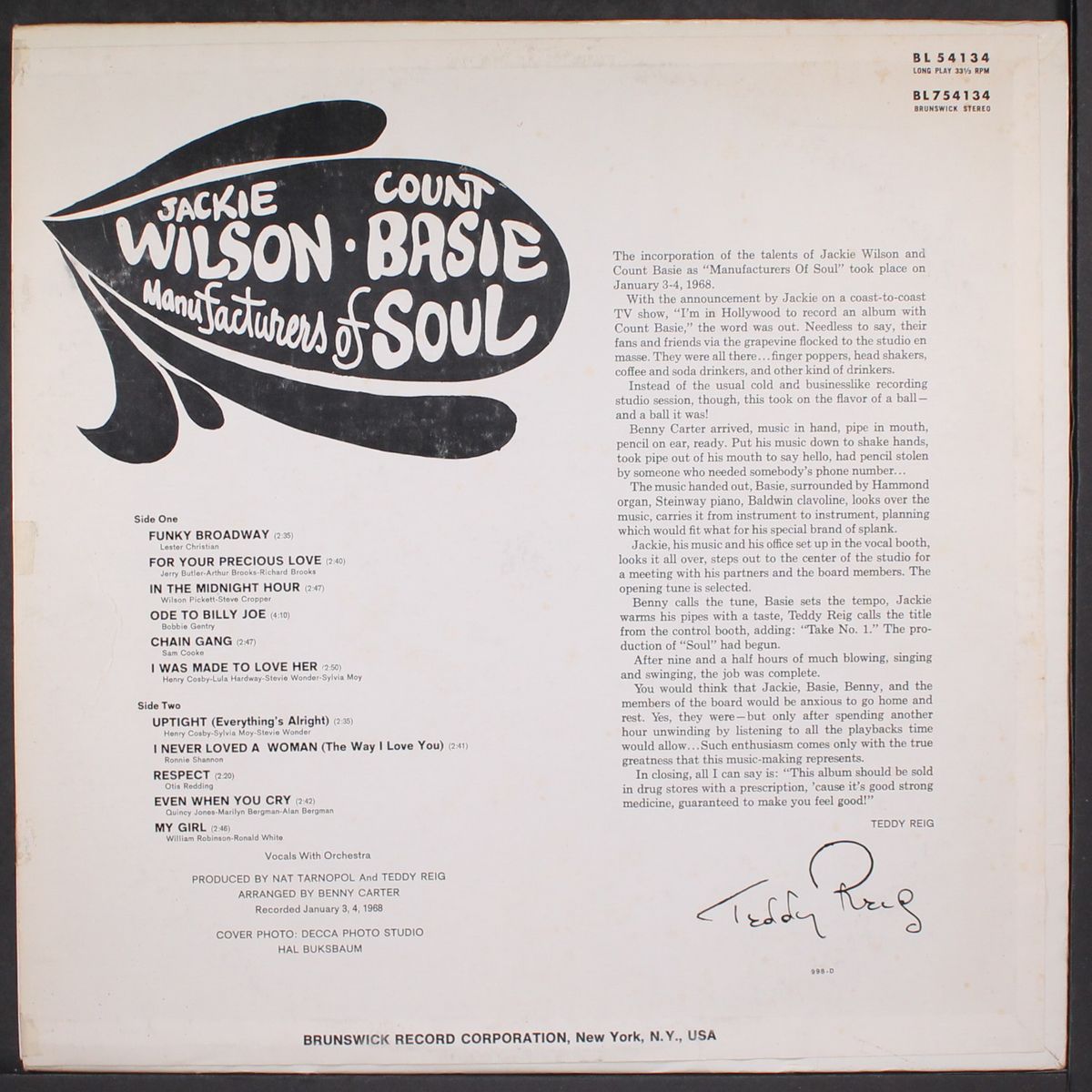 manufacturers of soul by JACKIE WILSON & COUNT BASIE