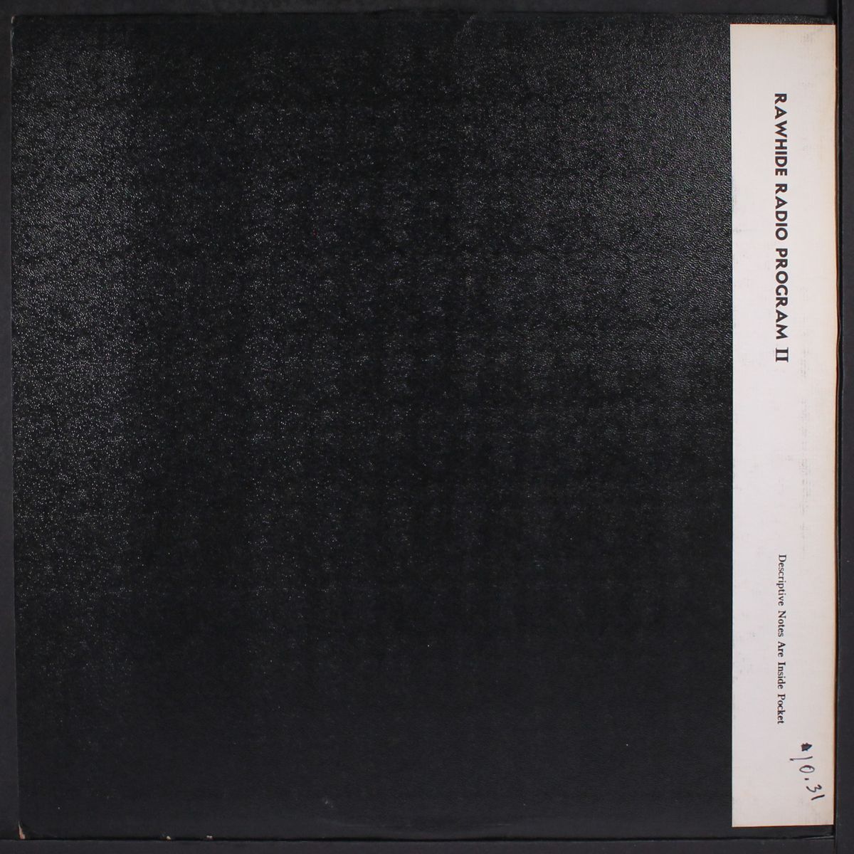 rawhide - radio programme no. 2 by MAX FERGUSON