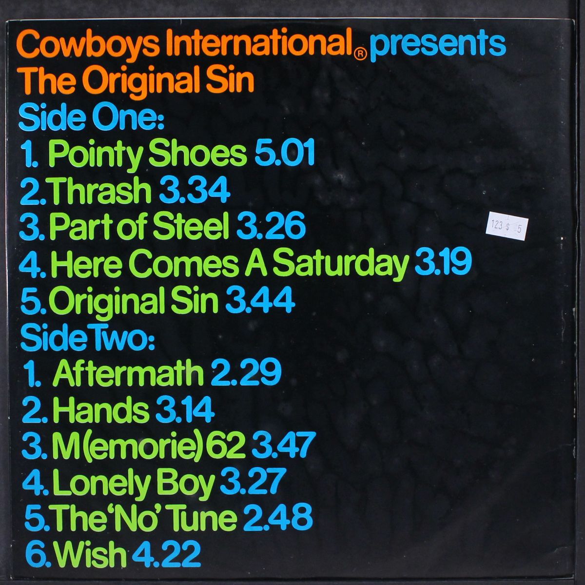 the original sin by COWBOYS INTERNATIONAL