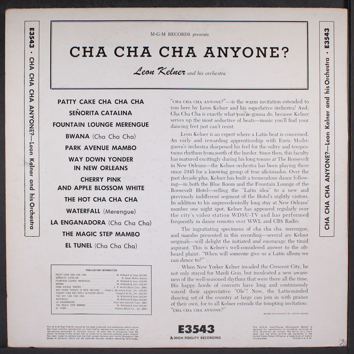 cha cha anyone? by LEON KELNER