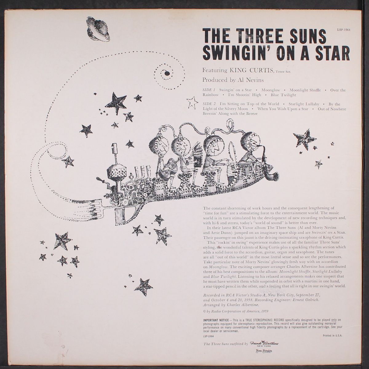 swingin' on a star by THREE SUNS