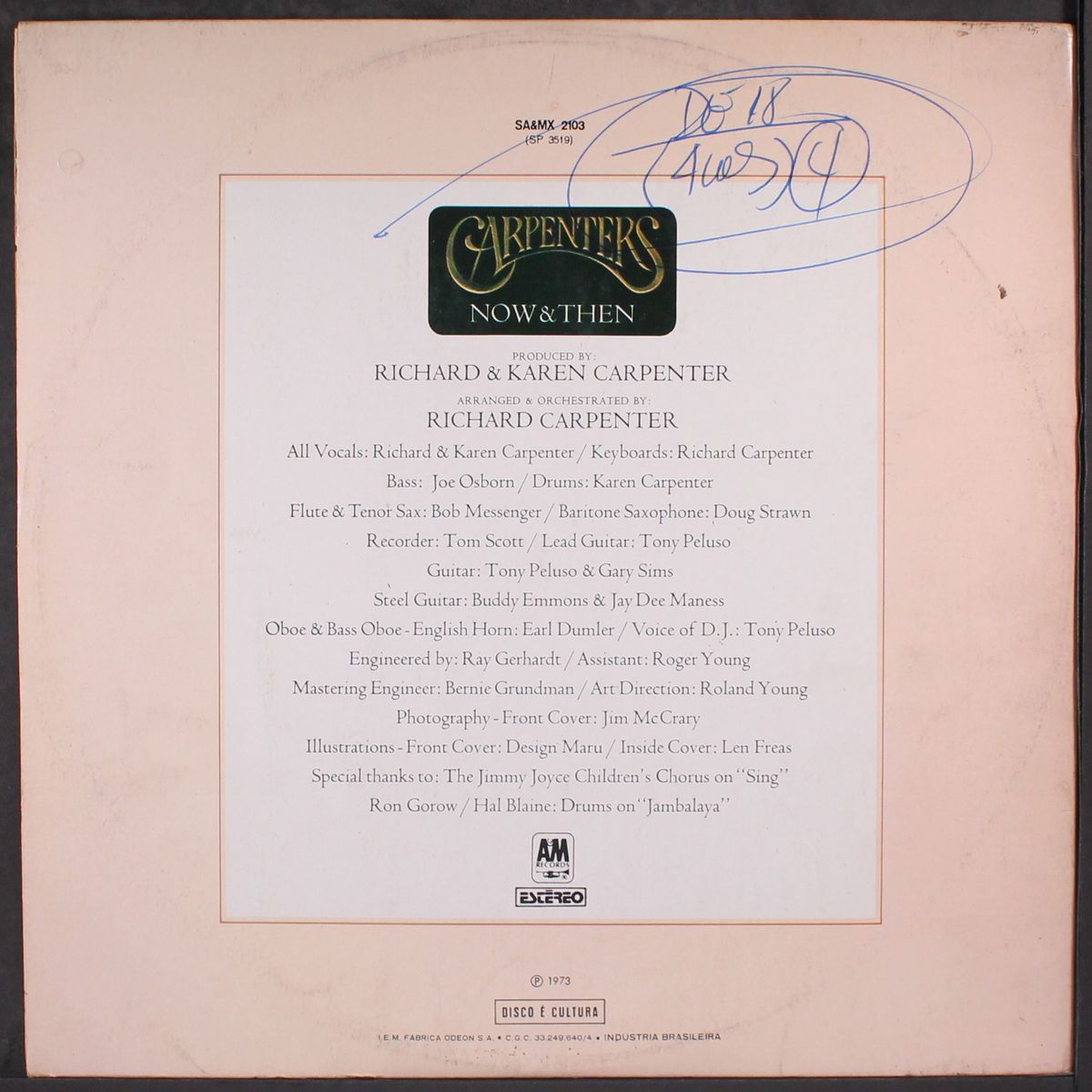 now & then by CARPENTERS