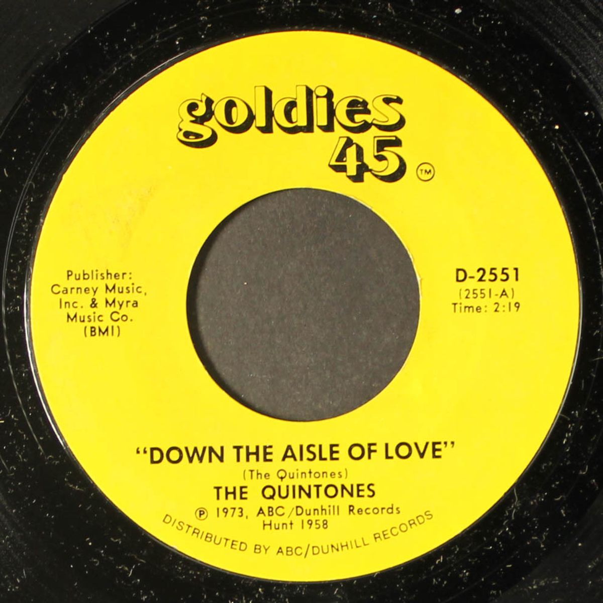 down the aisle of love / please dear by QUINTONES