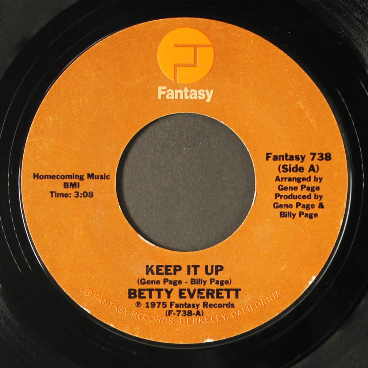 keep it up / happy endings by BETTY EVERETT