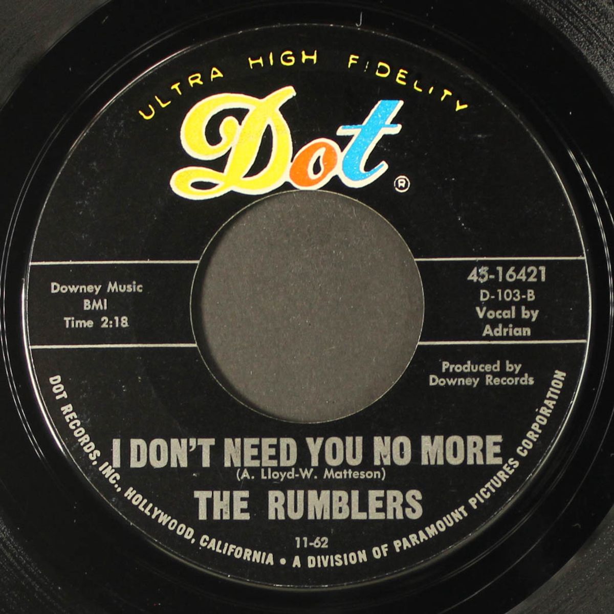 boss / i don't need you no more by RUMBLERS