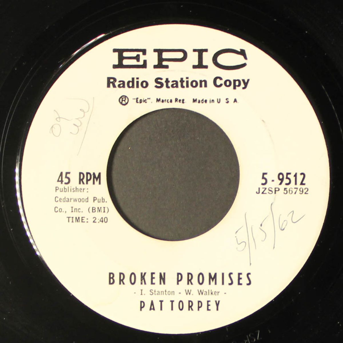 don't turn the corner / broken promises by PAT TORPEY
