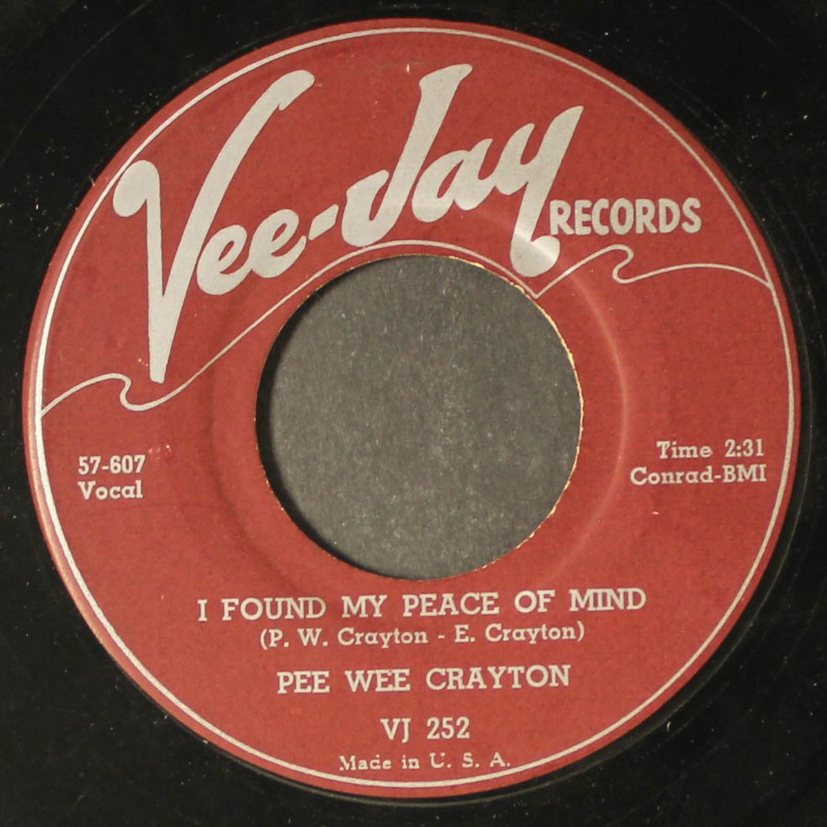 i don't care / i found my peace of mind by PEE WEE CRAYTON & SPANIELS