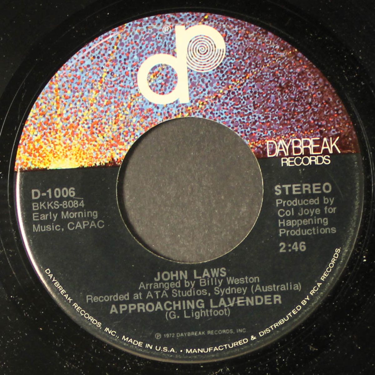 approaching lavender / comin' after jimmy by JOHN LAWS