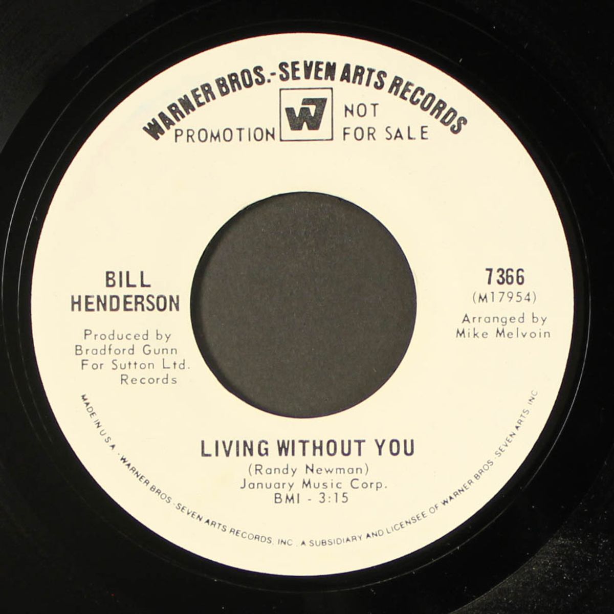 marley purt drive / living without you by BILL HENDERSON