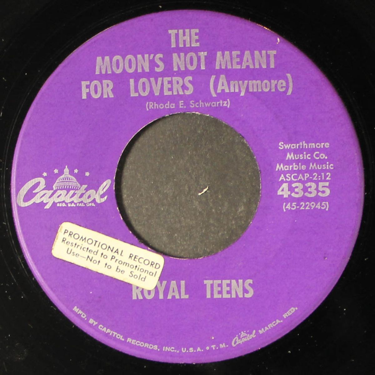 the moon's not meant for lovers / was it a dream by ROYAL TEENS