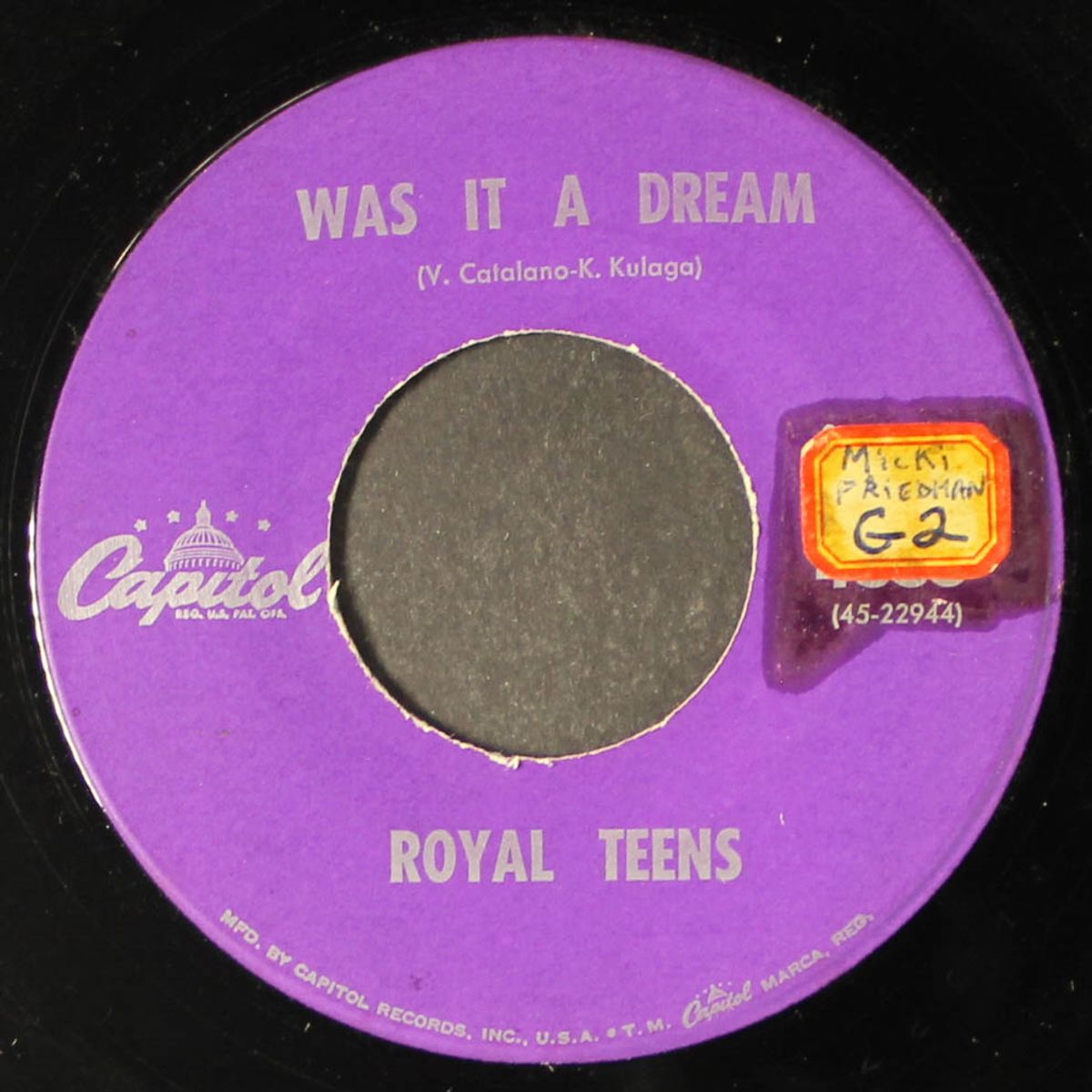 the moon's not meant for lovers / was it a dream by ROYAL TEENS