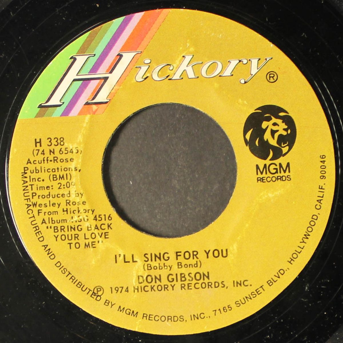 i'll sing for you / pocatello by DON GIBSON