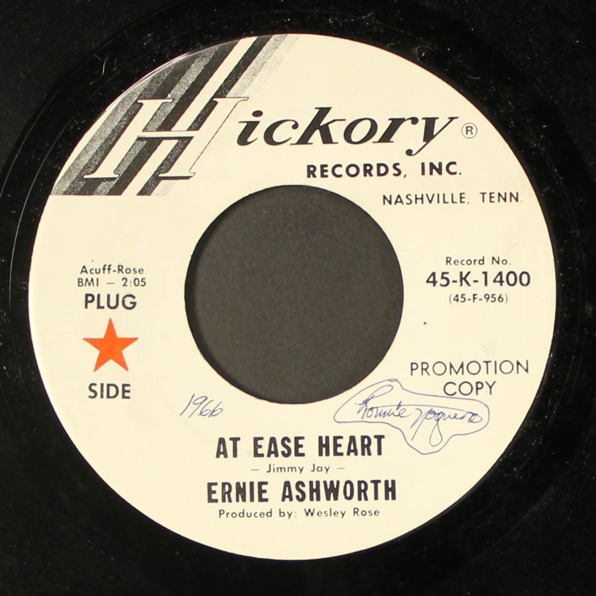 at ease heart / the nearest thing to heaven by ERNIE ASHWORTH