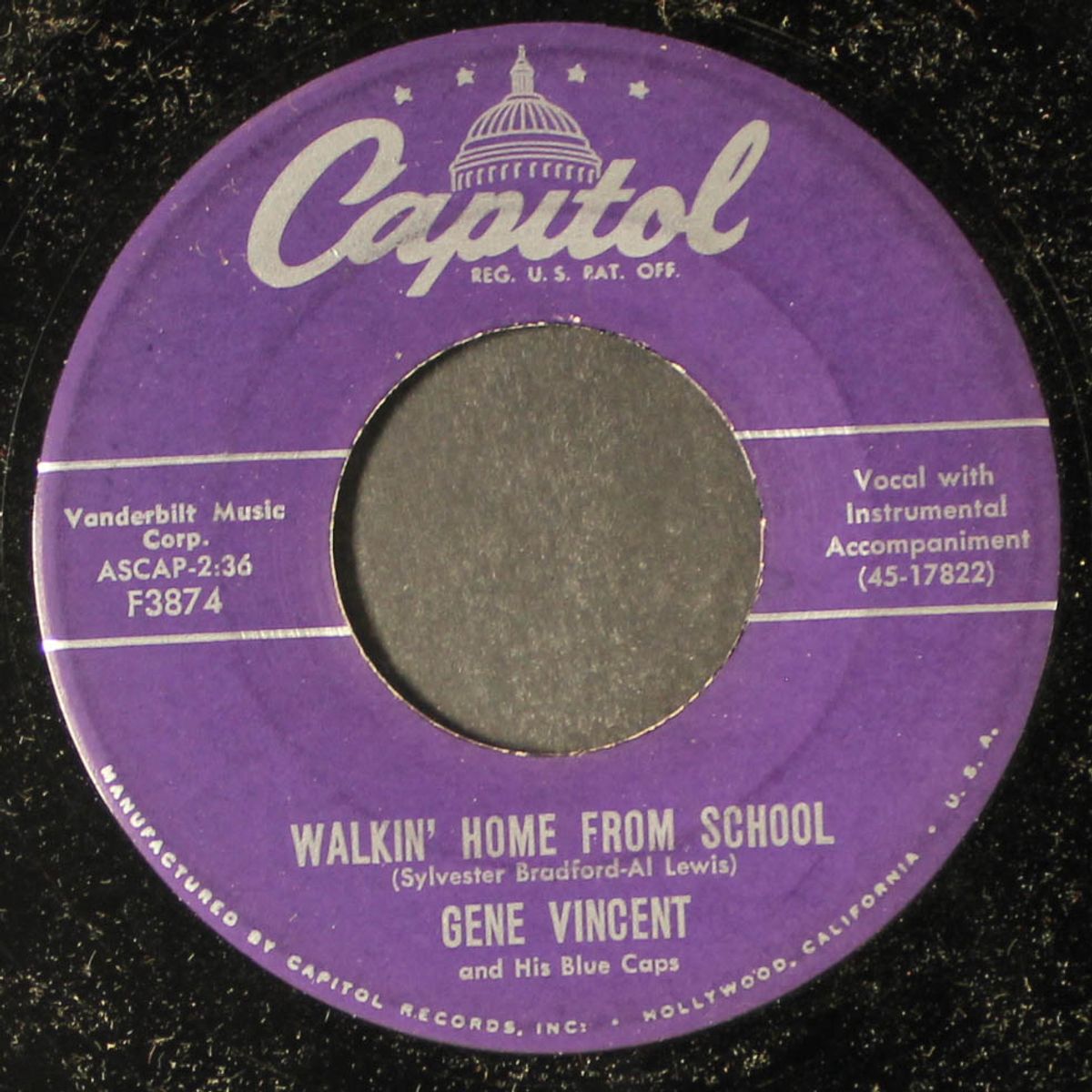 walkin' home from school / i got a baby by GENE VINCENT