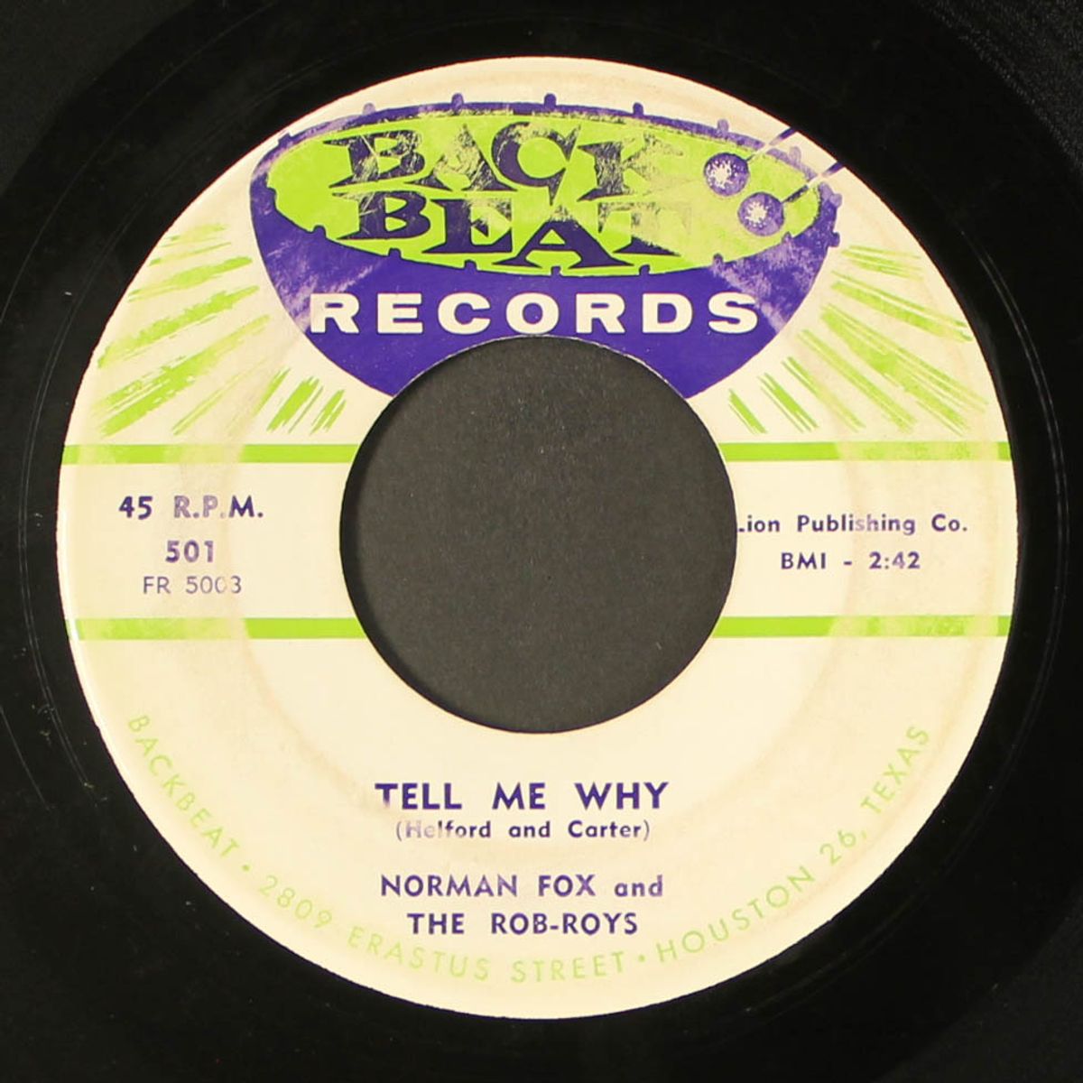 tell me why / audry by NORMAN FOX & ROB ROYS