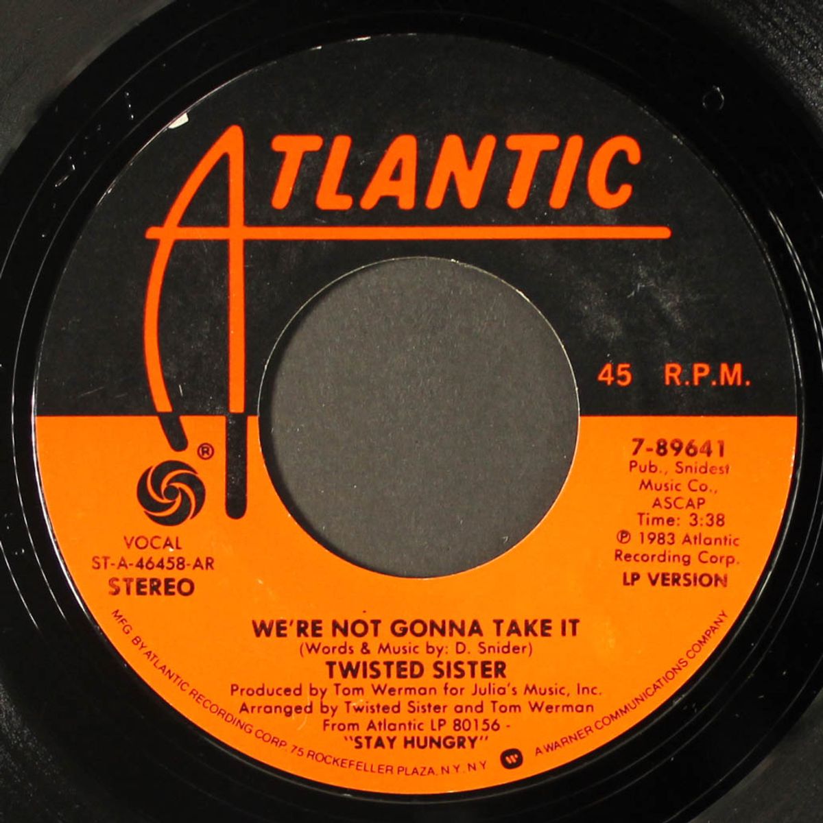 we're not gonna take it / you can't stop rock 'n' roll by TWISTED SISTER