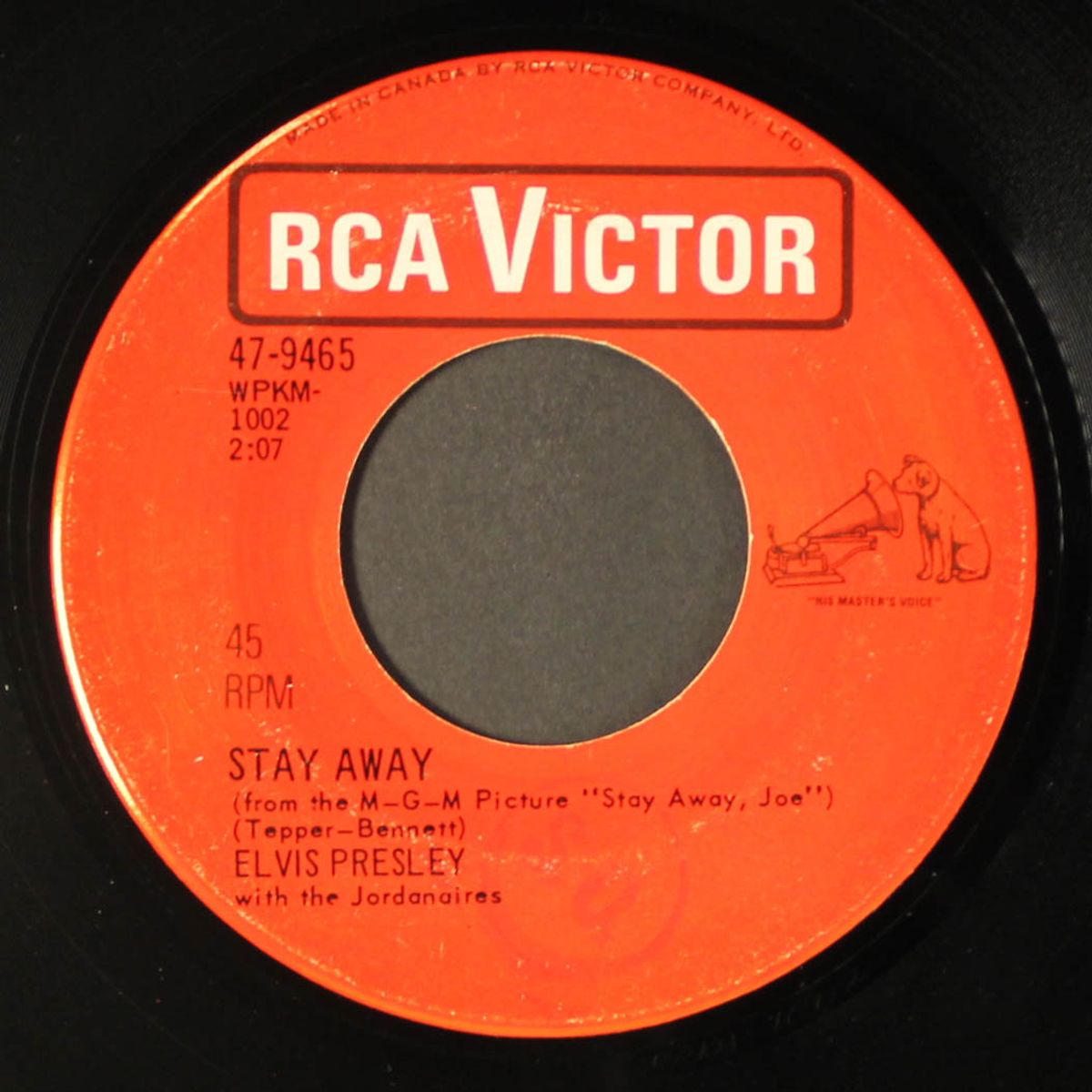 u.s. male / stay away by ELVIS PRESLEY