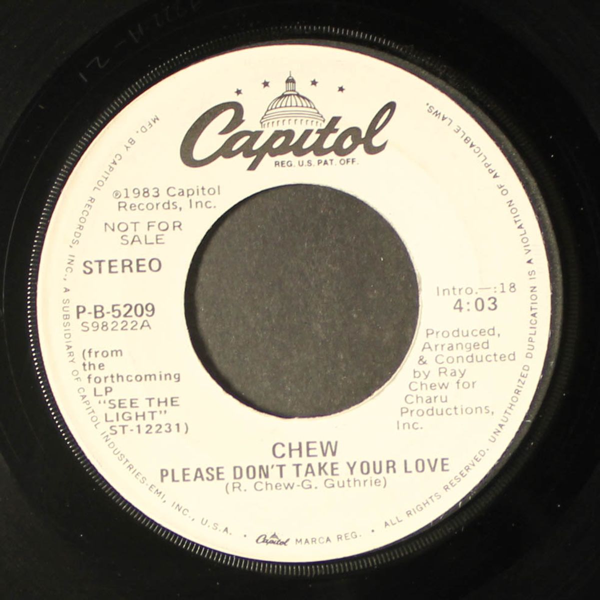 please don't take your love / same by CHEW