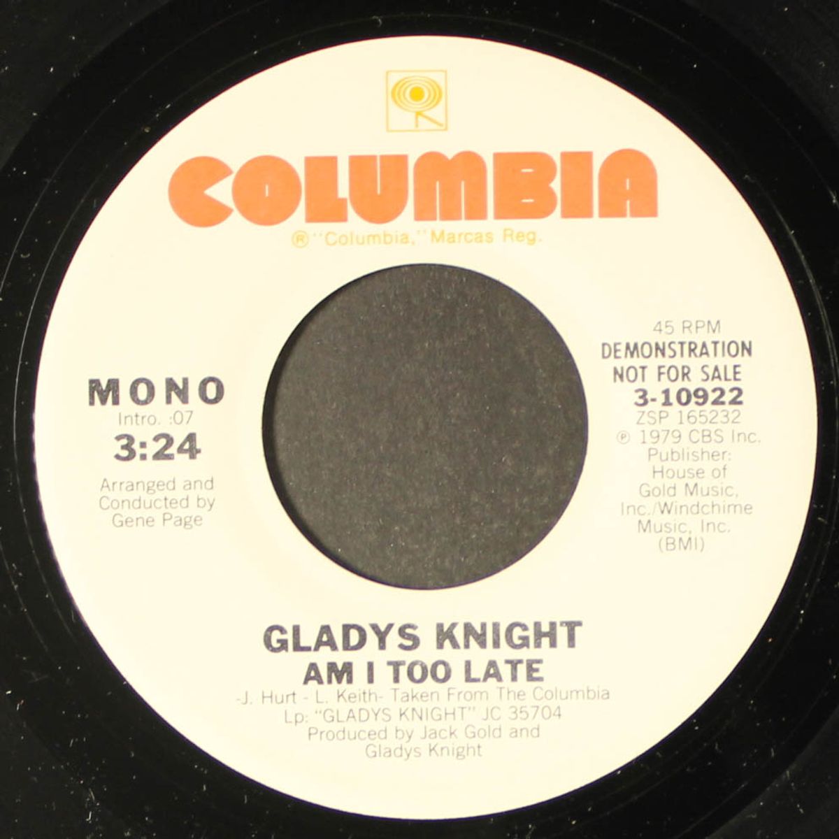 am i too late / mono by GLADYS KNIGHT