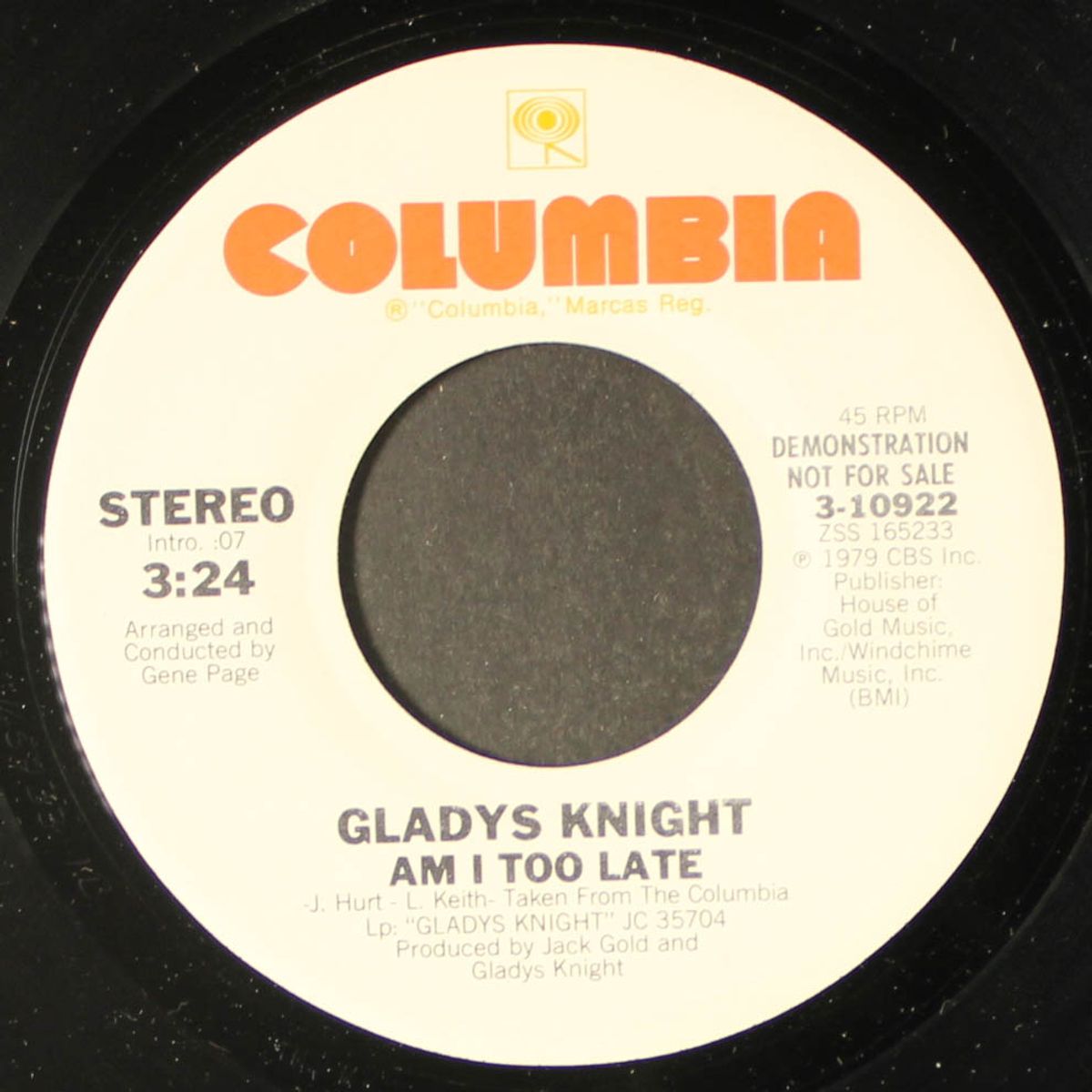 am i too late / mono by GLADYS KNIGHT