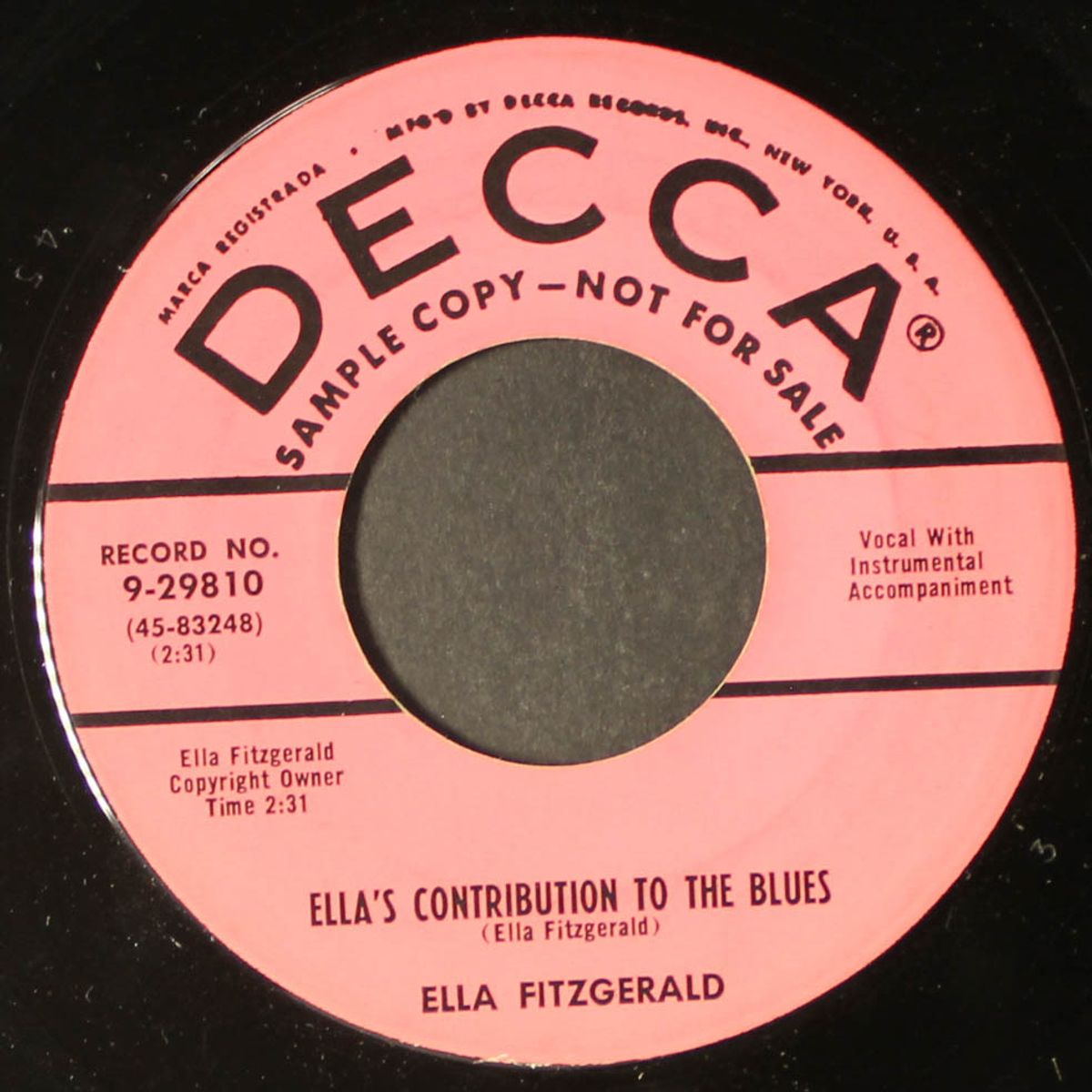 ella's contribution to the blues / early autumn by ELLA FITZGERALD