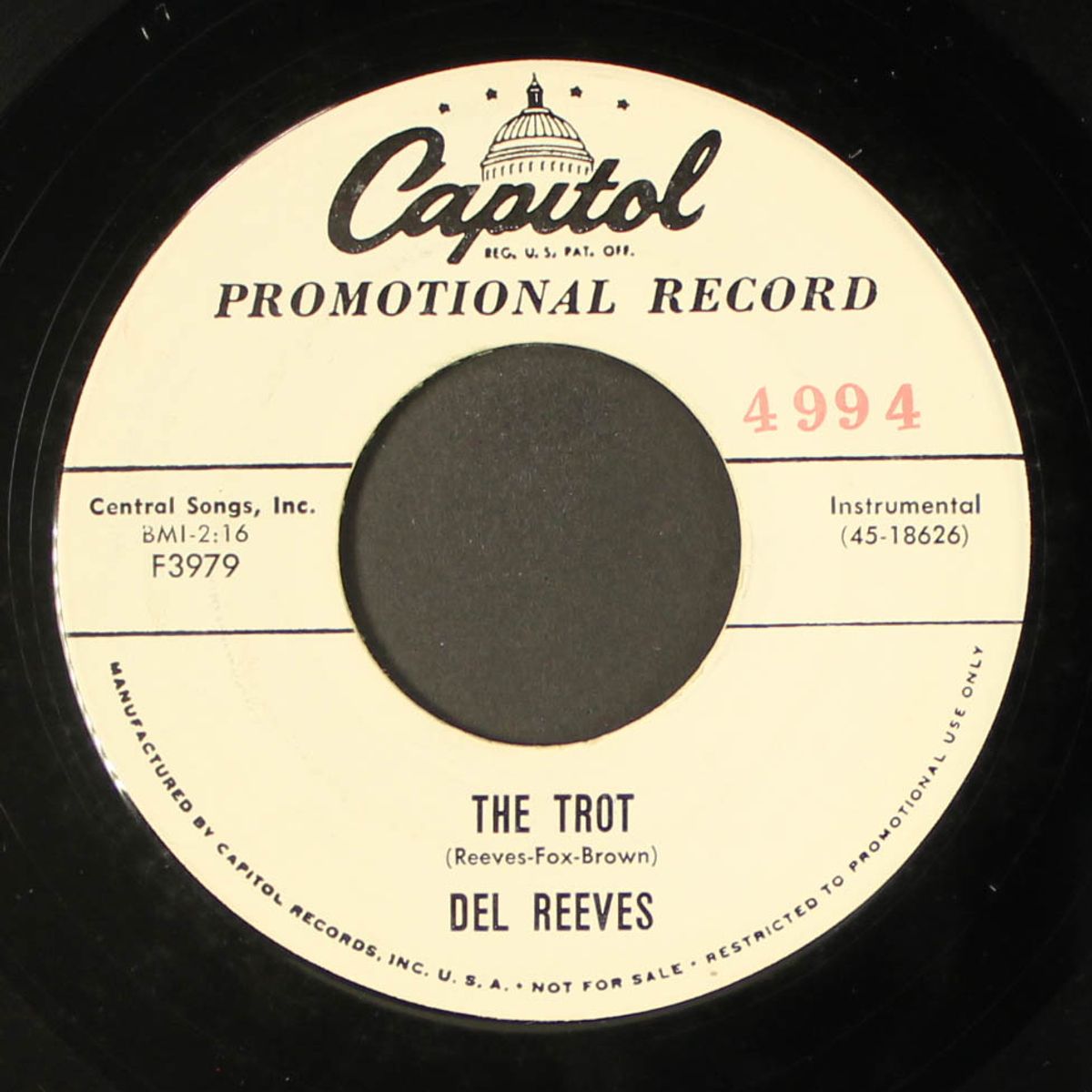 cool drool / the trot by DEL REEVES