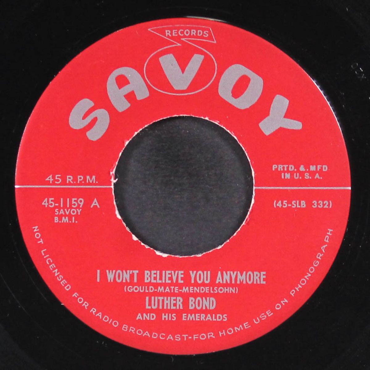 it's written in the stars / i won't believe you anymore by LUTHER BOND & EMERALDS