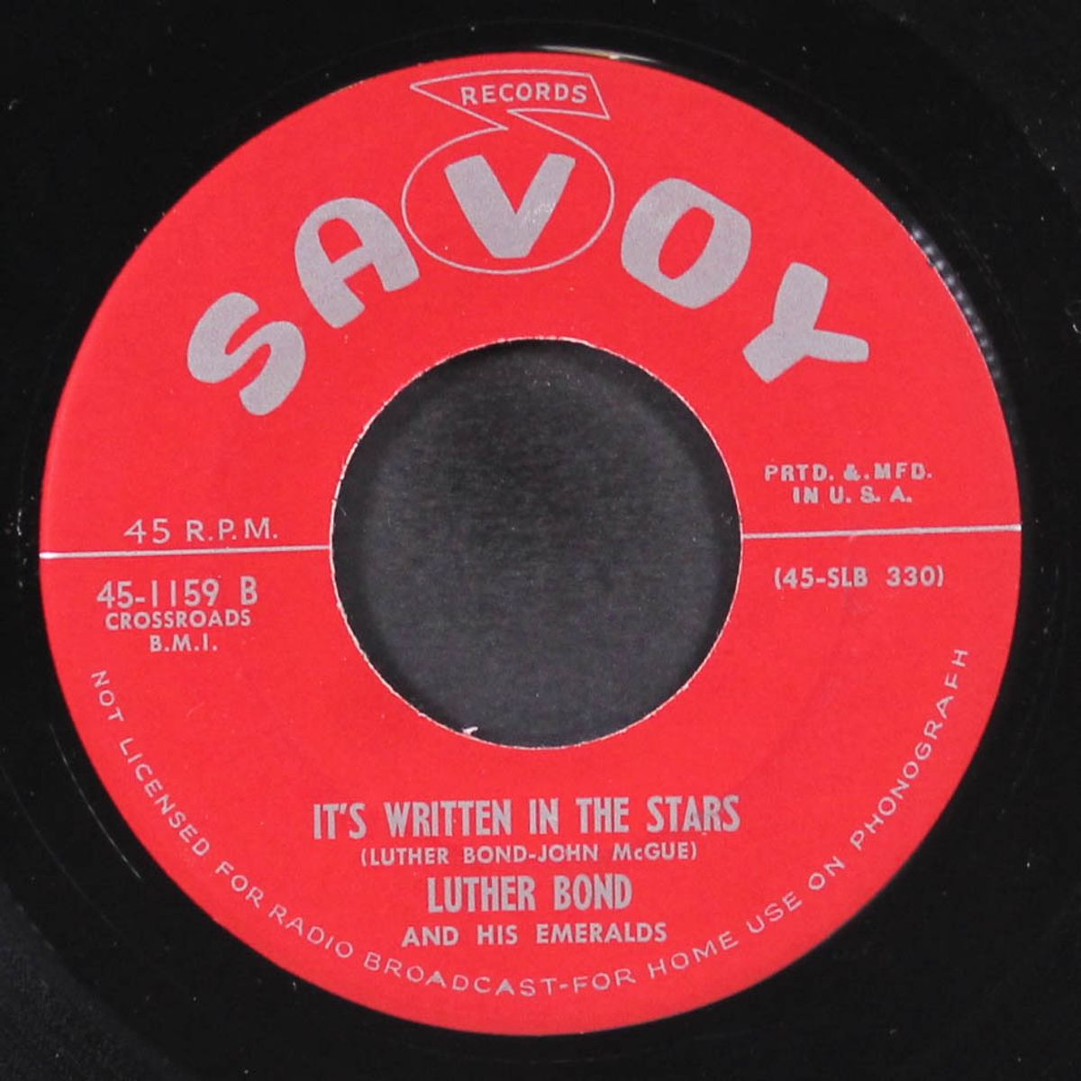 it's written in the stars / i won't believe you anymore by LUTHER BOND & EMERALDS